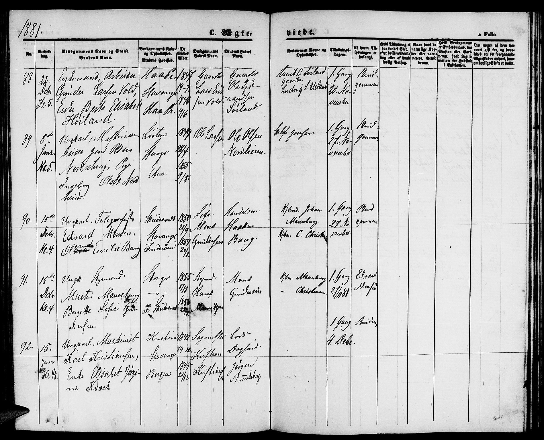 St. Petri sokneprestkontor, AV/SAST-A-101813/001/30/30BB/L0003: Parish register (copy) no. B 3, 1873-1885