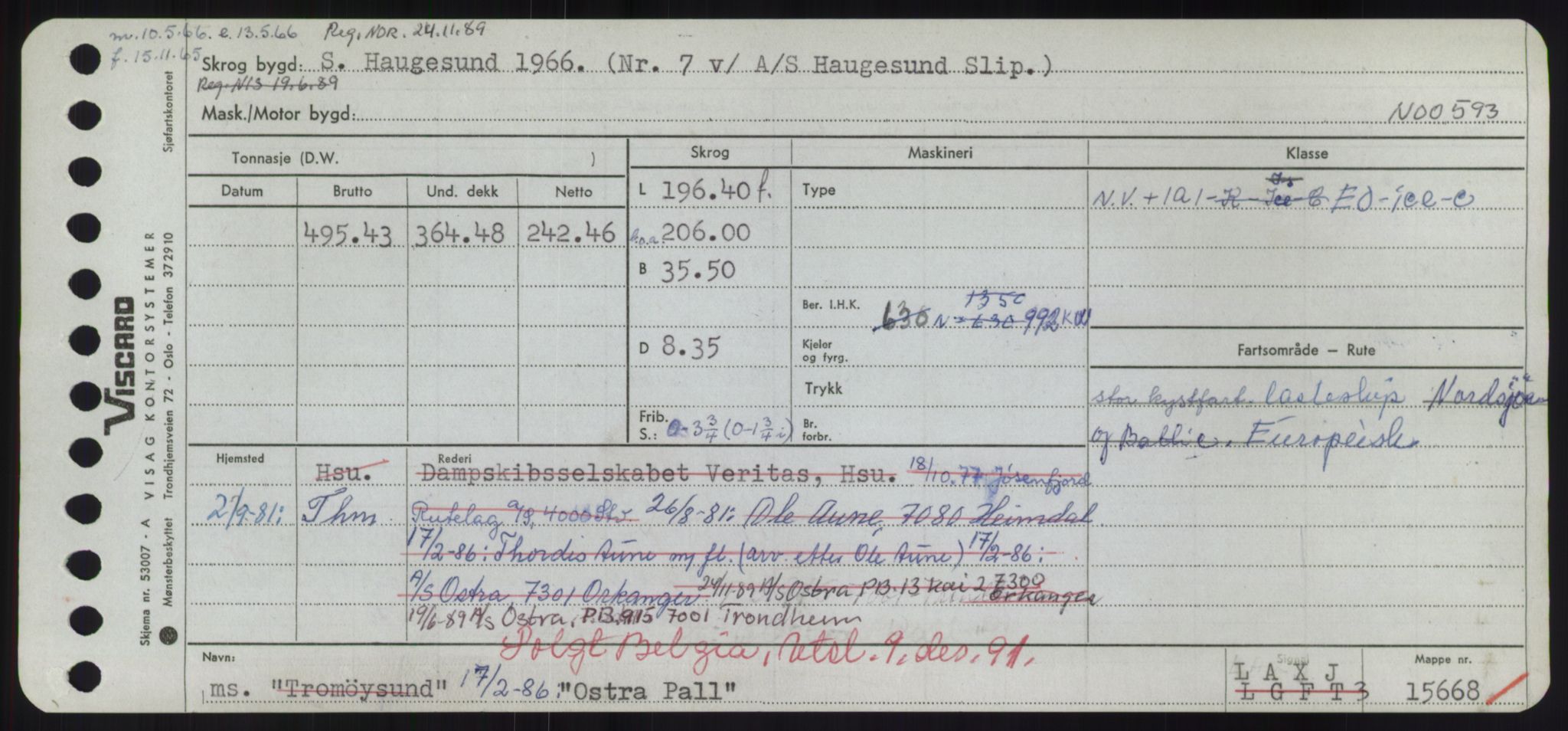 Sjøfartsdirektoratet med forløpere, Skipsmålingen, RA/S-1627/H/Hd/L0028: Fartøy, O, p. 493