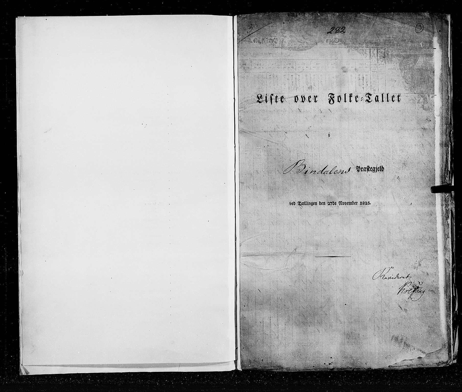 RA, Census 1825, vol. 18: Nordland amt, 1825, p. 3