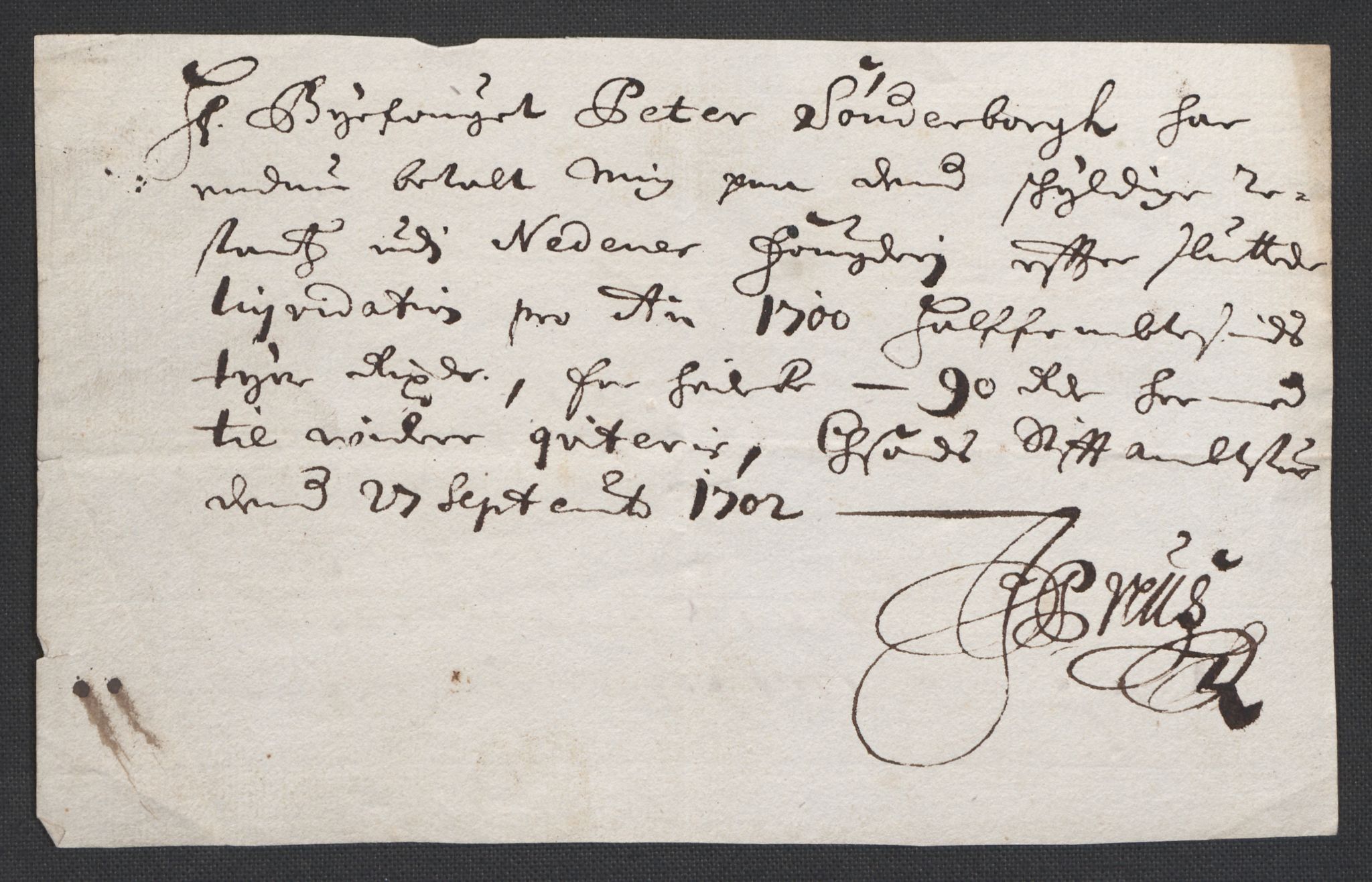 Rentekammeret inntil 1814, Reviderte regnskaper, Fogderegnskap, AV/RA-EA-4092/R39/L2315: Fogderegnskap Nedenes, 1700-1701, p. 165