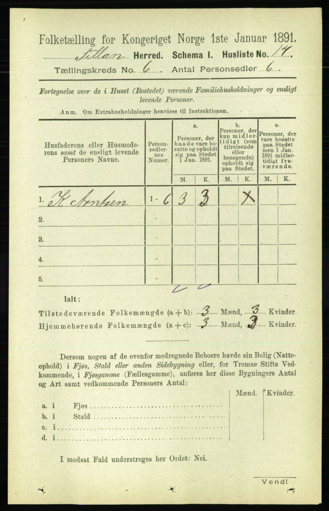 RA, 1891 census for 1616 Fillan, 1891, p. 1233