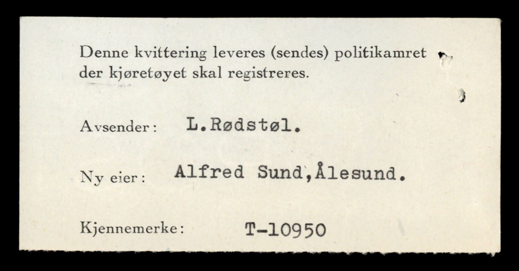 Møre og Romsdal vegkontor - Ålesund trafikkstasjon, AV/SAT-A-4099/F/Fe/L0025: Registreringskort for kjøretøy T 10931 - T 11045, 1927-1998, p. 518