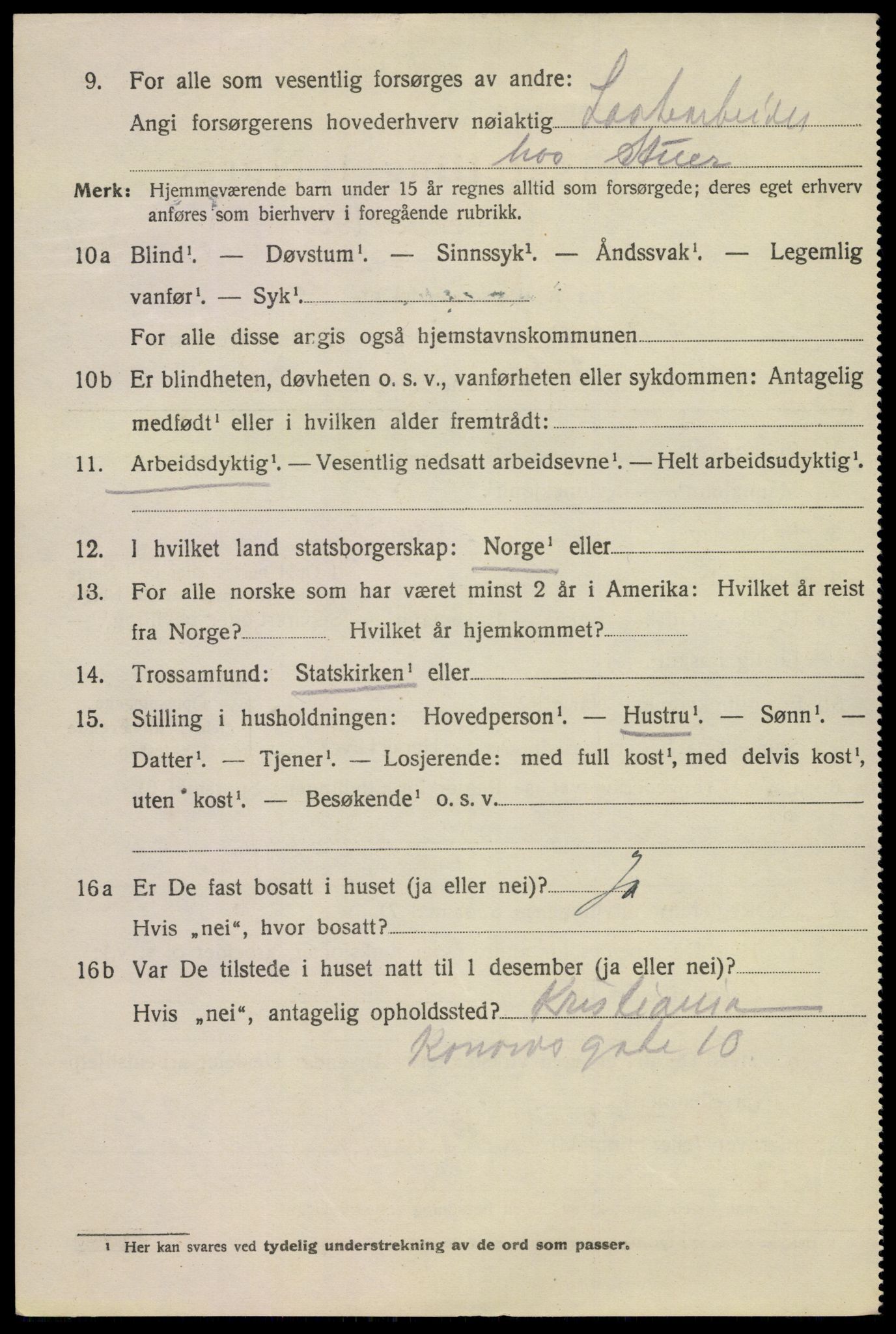 SAKO, 1920 census for Kragerø, 1920, p. 5772