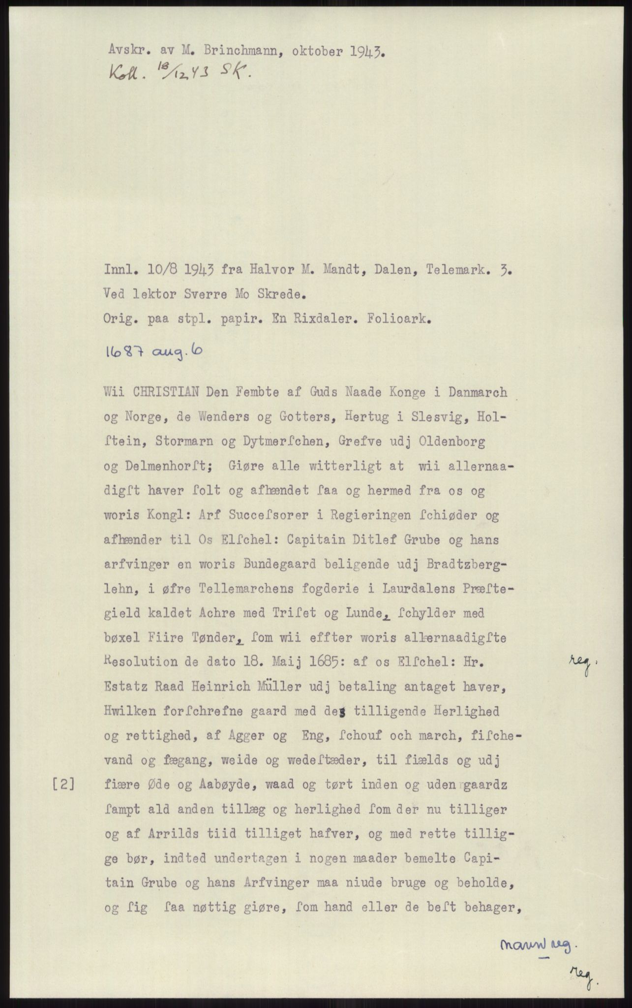 Samlinger til kildeutgivelse, Diplomavskriftsamlingen, RA/EA-4053/H/Ha, p. 1754