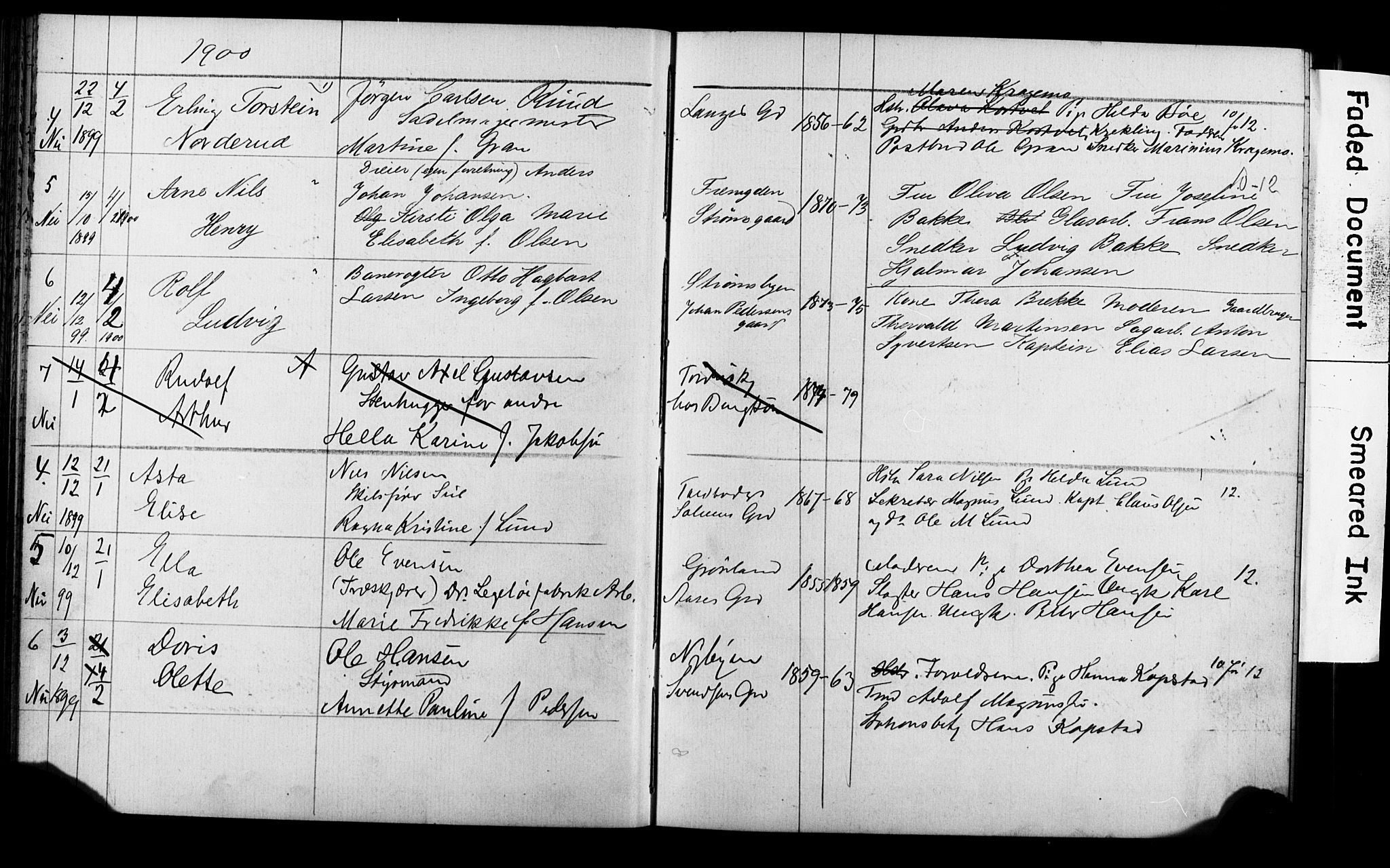 Strømsø kirkebøker, AV/SAKO-A-246/Y/Ya/L0005: Parish register draft no. I 5, 1897-1903