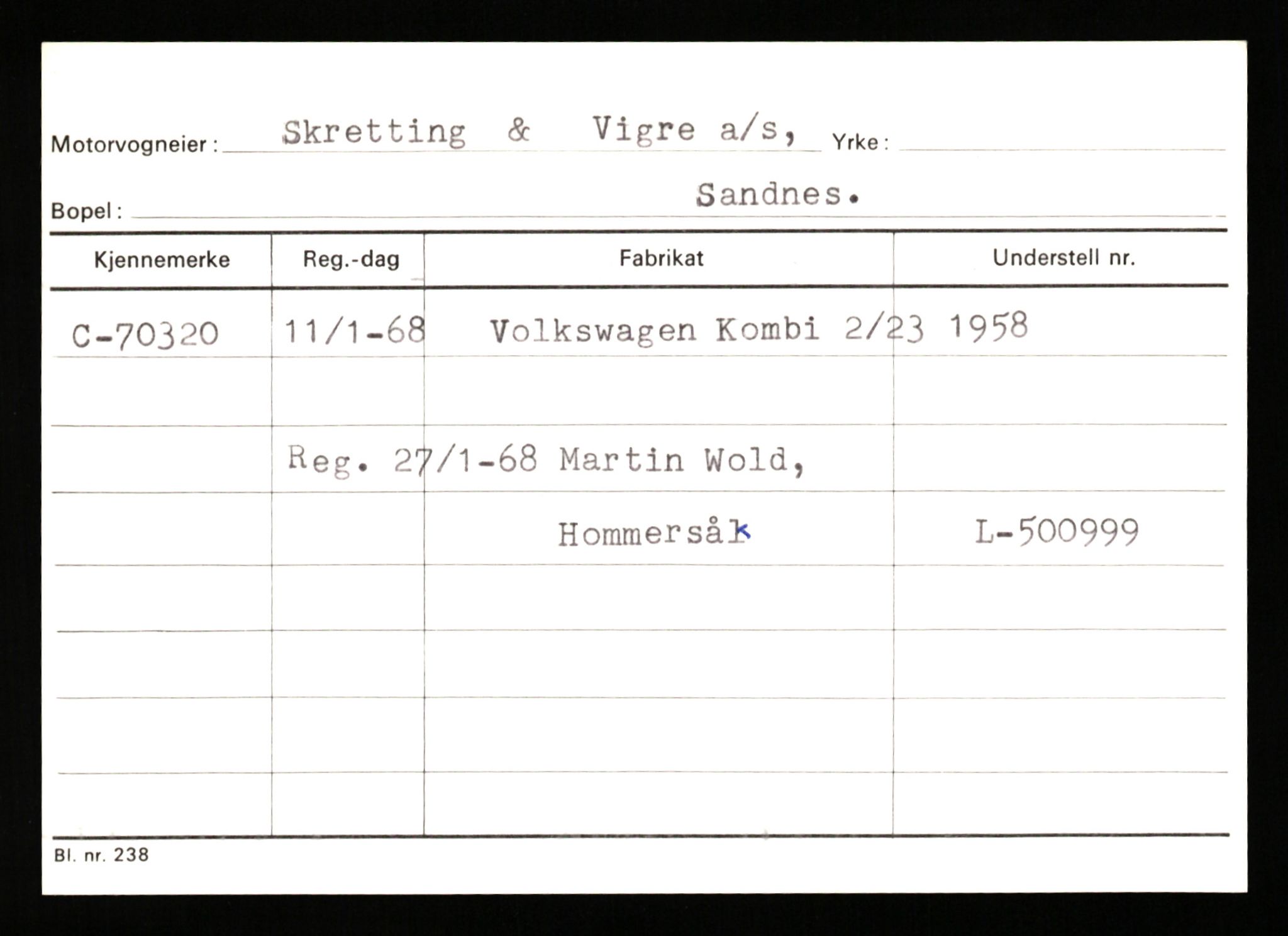 Stavanger trafikkstasjon, AV/SAST-A-101942/0/G/L0008: Registreringsnummer: 67519 - 84533, 1930-1971, p. 361
