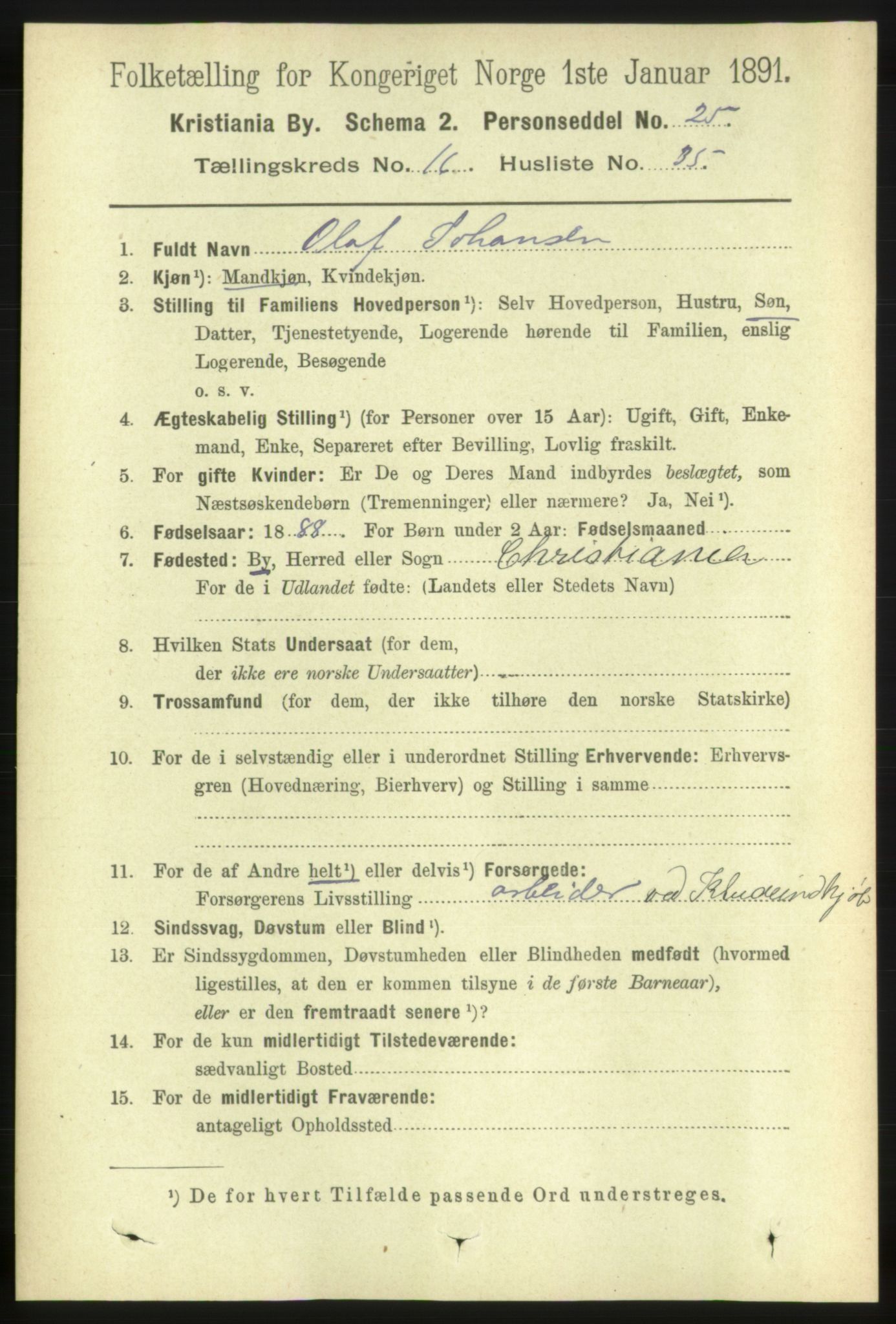 RA, 1891 census for 0301 Kristiania, 1891, p. 7969