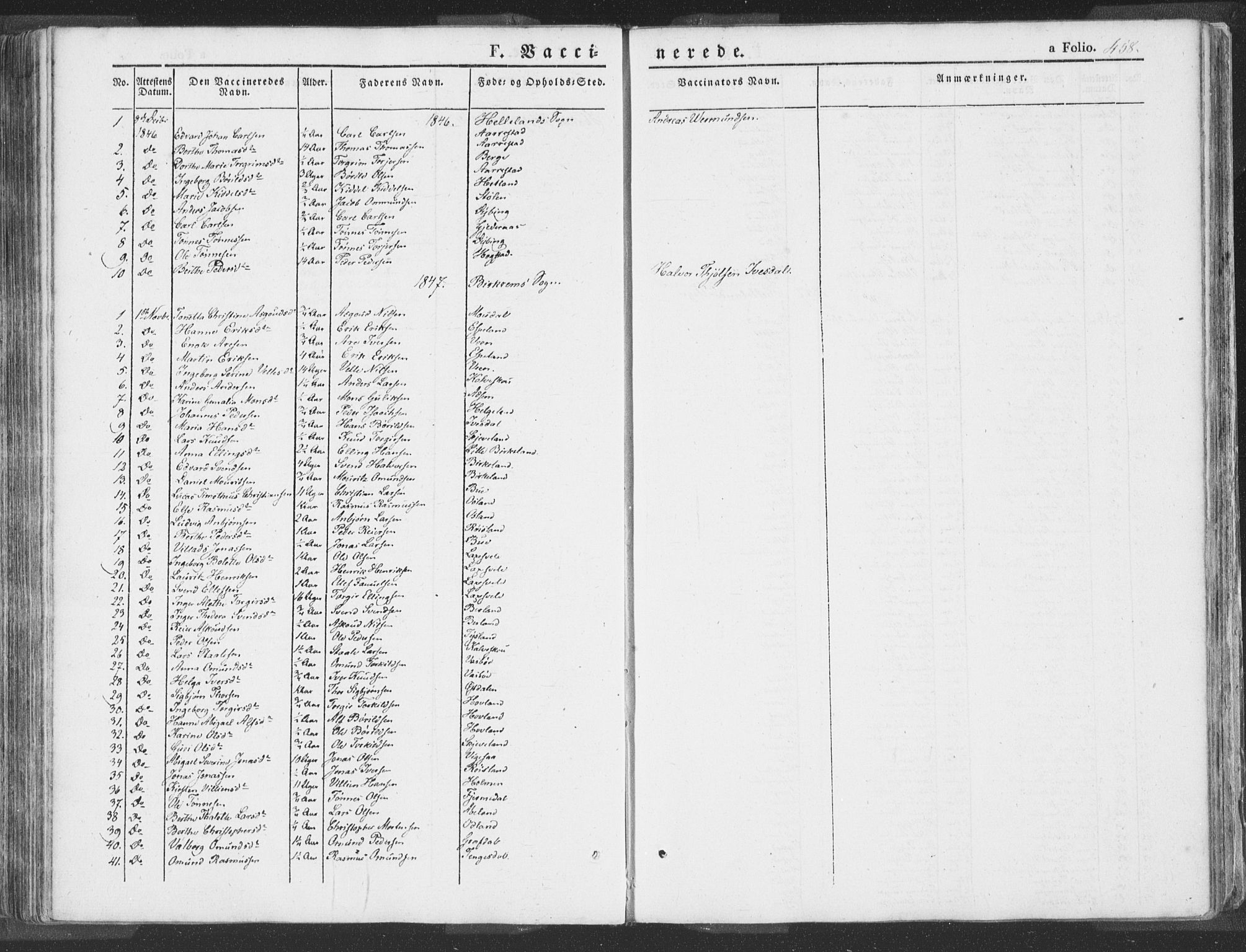 Helleland sokneprestkontor, SAST/A-101810: Parish register (official) no. A 6.2, 1834-1863, p. 458