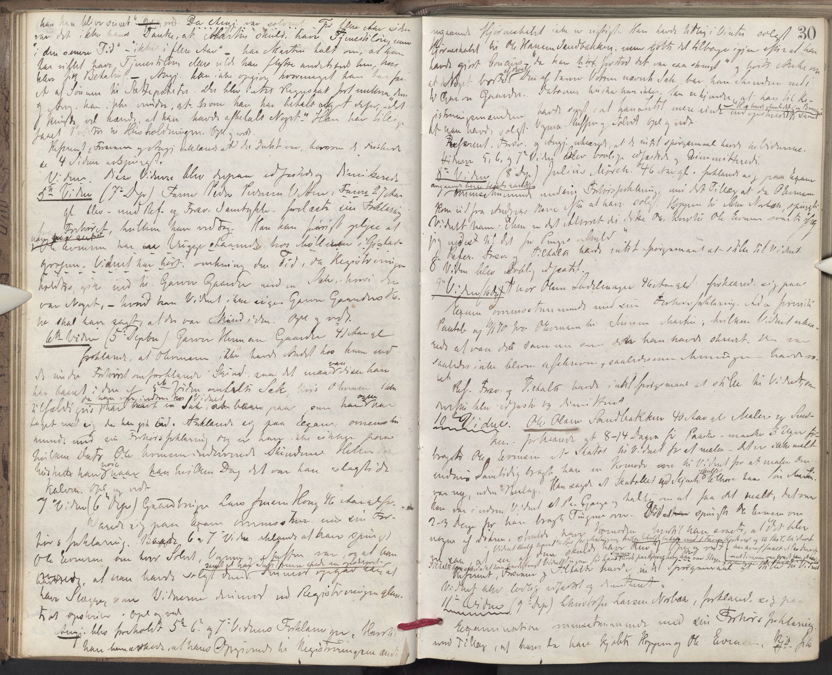 Nes tingrett, AV/SAO-A-10548/F/Fc/Fcb/L0007: Ekstrarettsprotokoll "Q", 1870-1874, p. 29b-30a