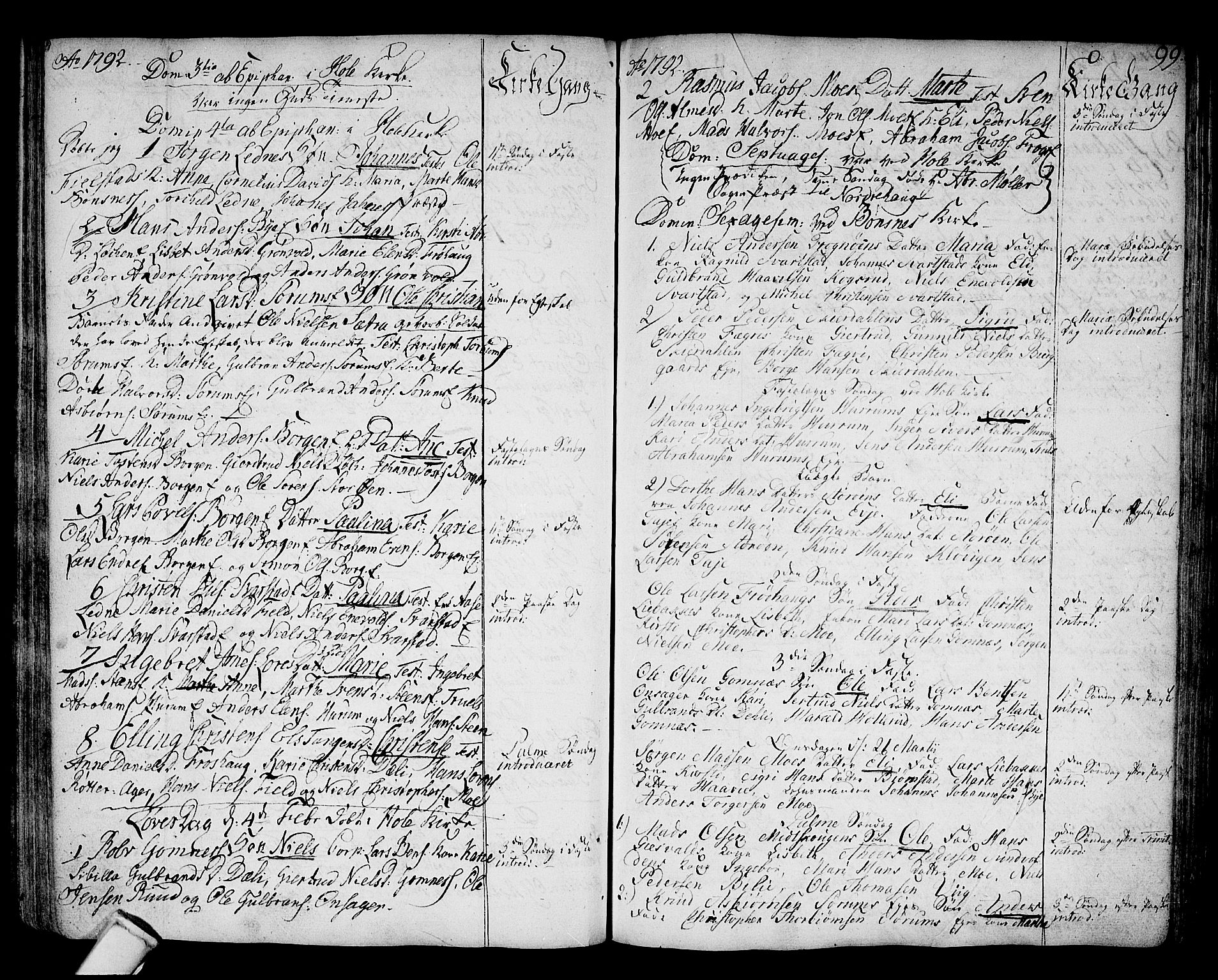 Hole kirkebøker, SAKO/A-228/F/Fa/L0002: Parish register (official) no. I 2, 1766-1814, p. 99