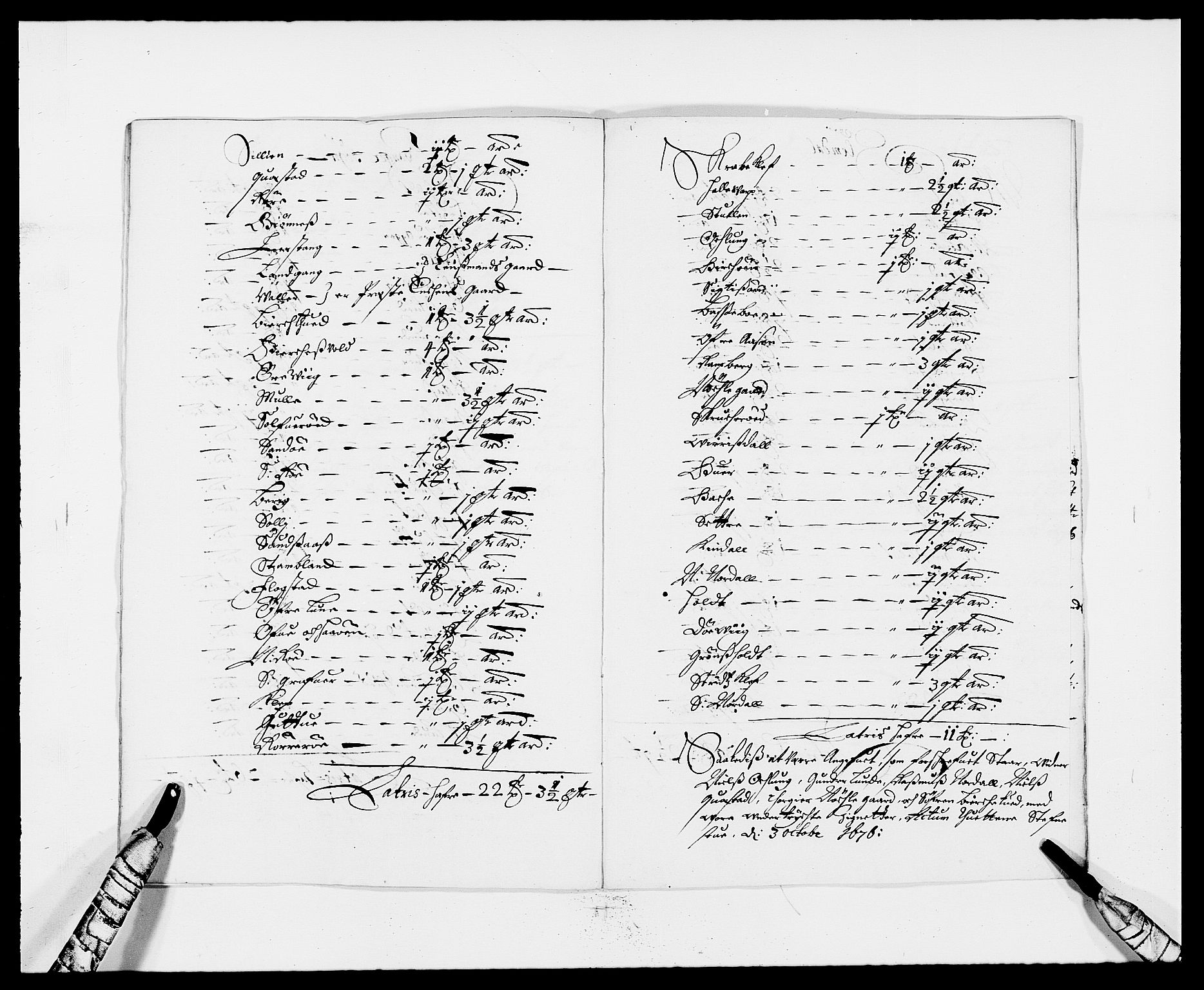 Rentekammeret inntil 1814, Reviderte regnskaper, Fogderegnskap, AV/RA-EA-4092/R34/L2043: Fogderegnskap Bamble, 1676-1677, p. 147