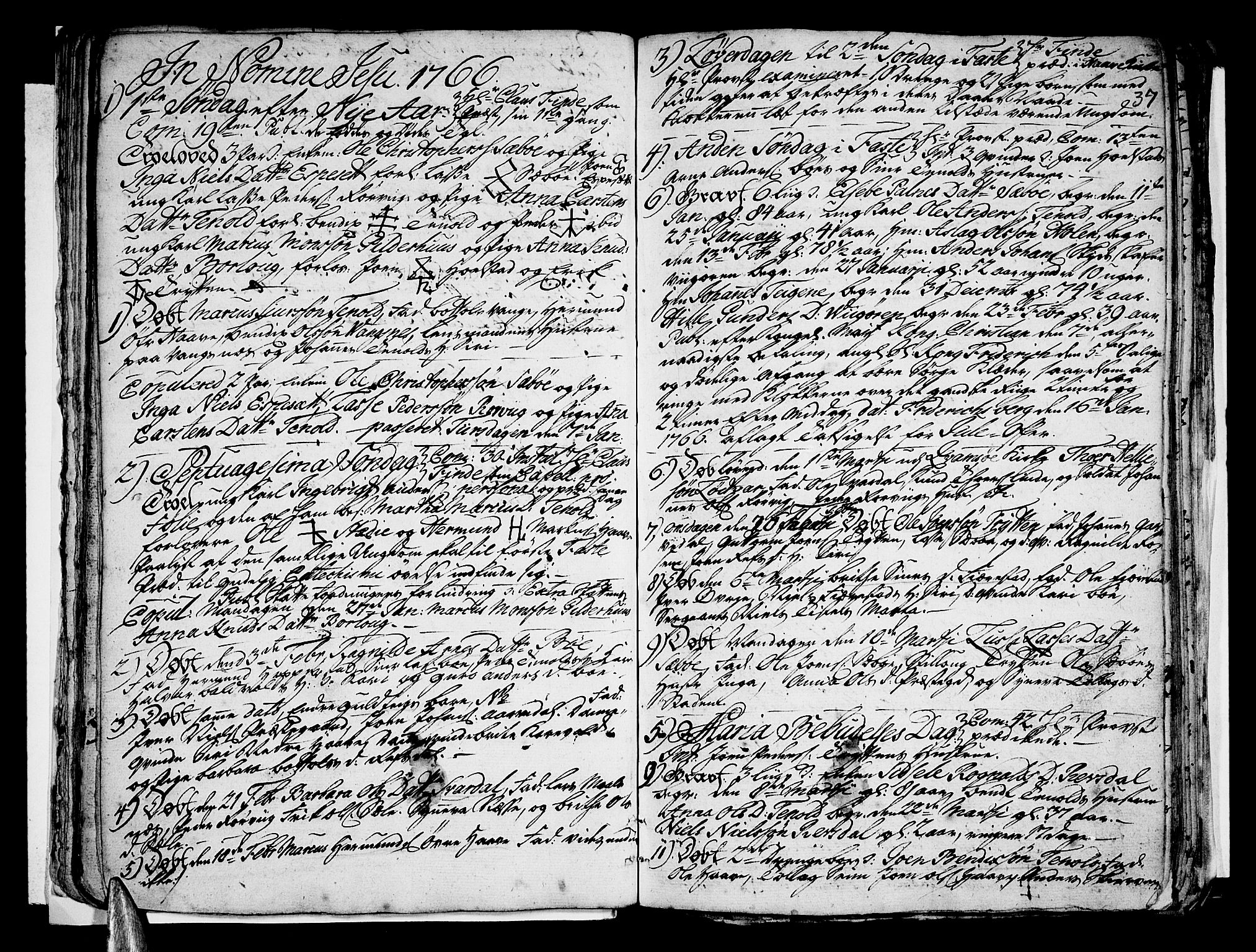 Vik sokneprestembete, SAB/A-81501: Parish register (official) no. A 3 /1, 1755-1771, p. 37