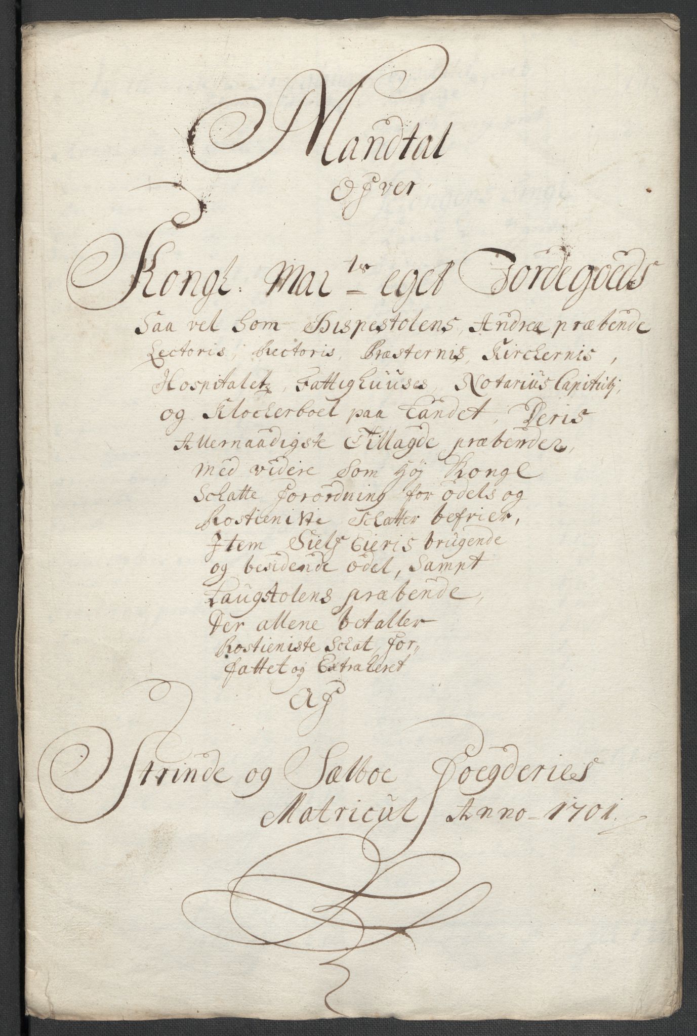 Rentekammeret inntil 1814, Reviderte regnskaper, Fogderegnskap, AV/RA-EA-4092/R61/L4108: Fogderegnskap Strinda og Selbu, 1701-1703, p. 86