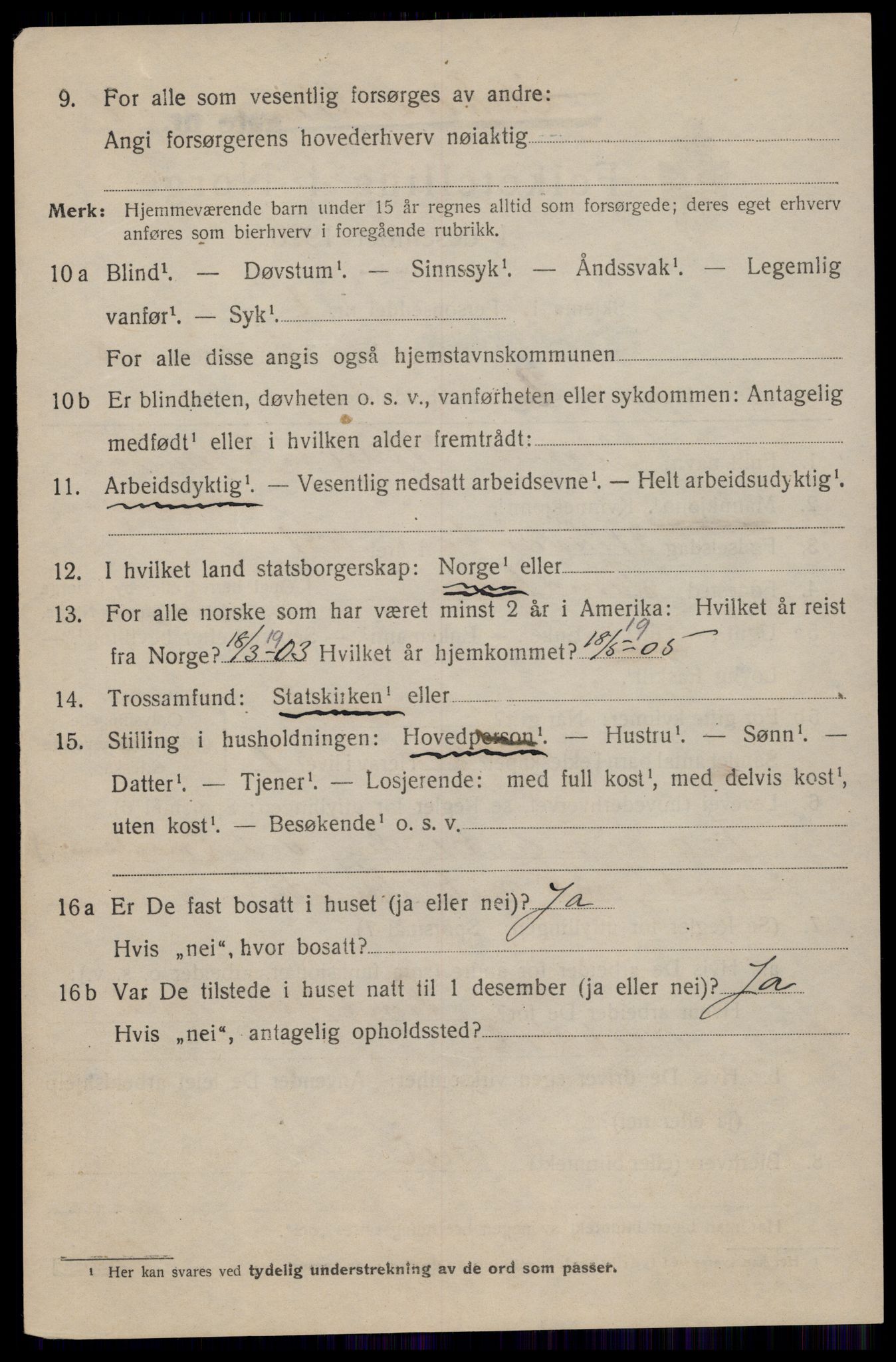 SAT, 1920 census for Trondheim, 1920, p. 42489