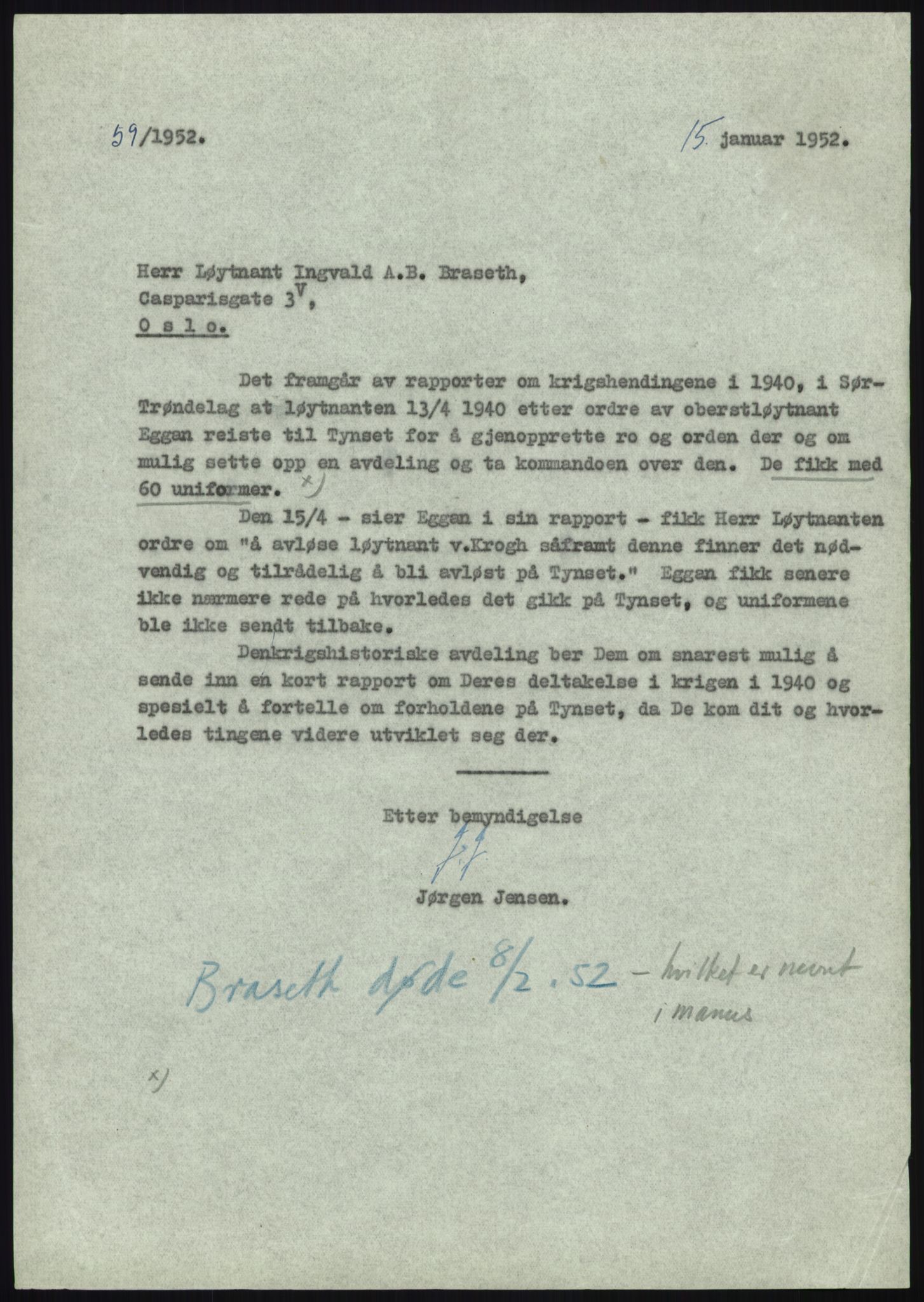 Forsvaret, Forsvarets krigshistoriske avdeling, AV/RA-RAFA-2017/Y/Yb/L0112: II-C-11-506-507  -  5. Divisjon., 1940, p. 1344