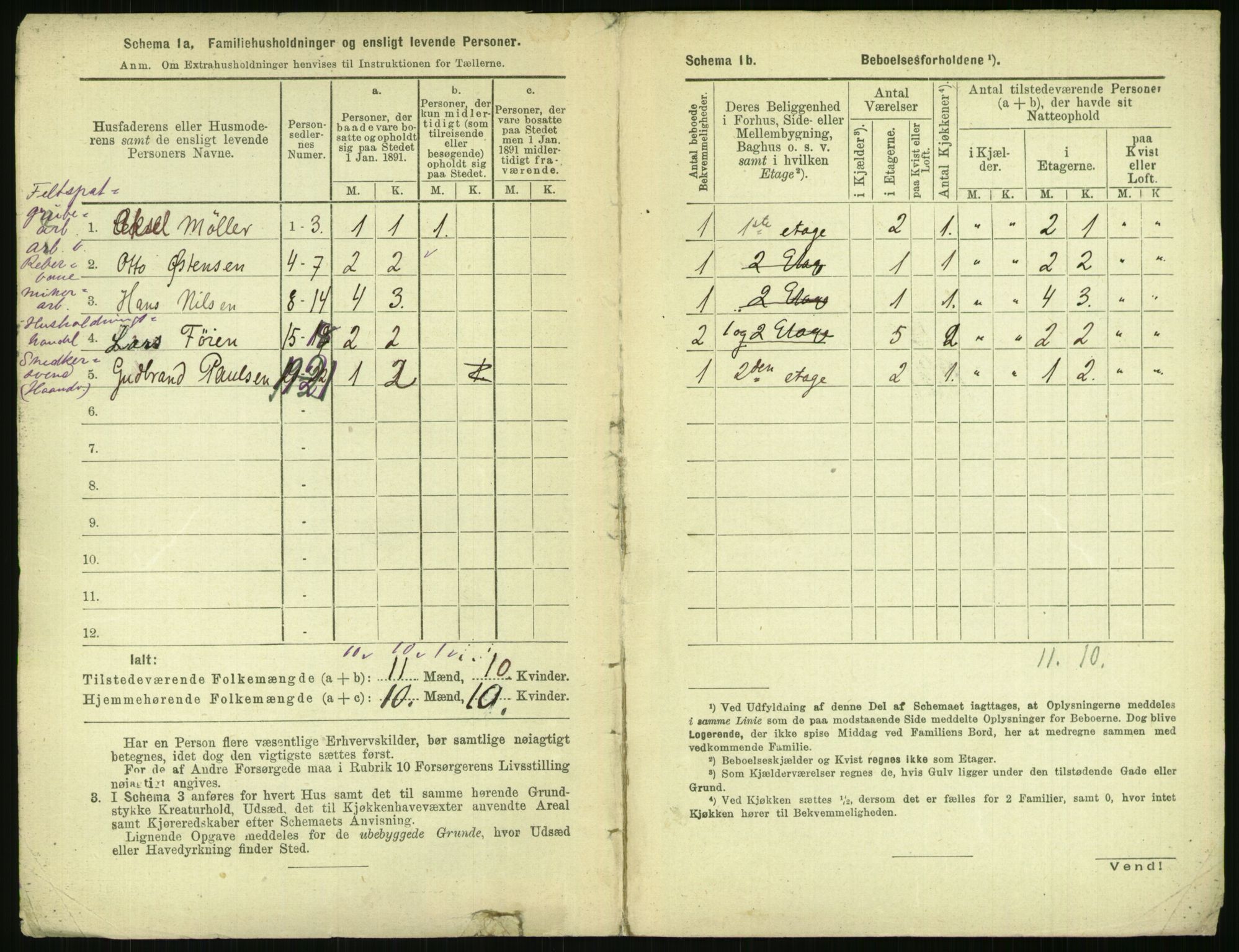 RA, 1891 census for 0301 Kristiania, 1891, p. 114000