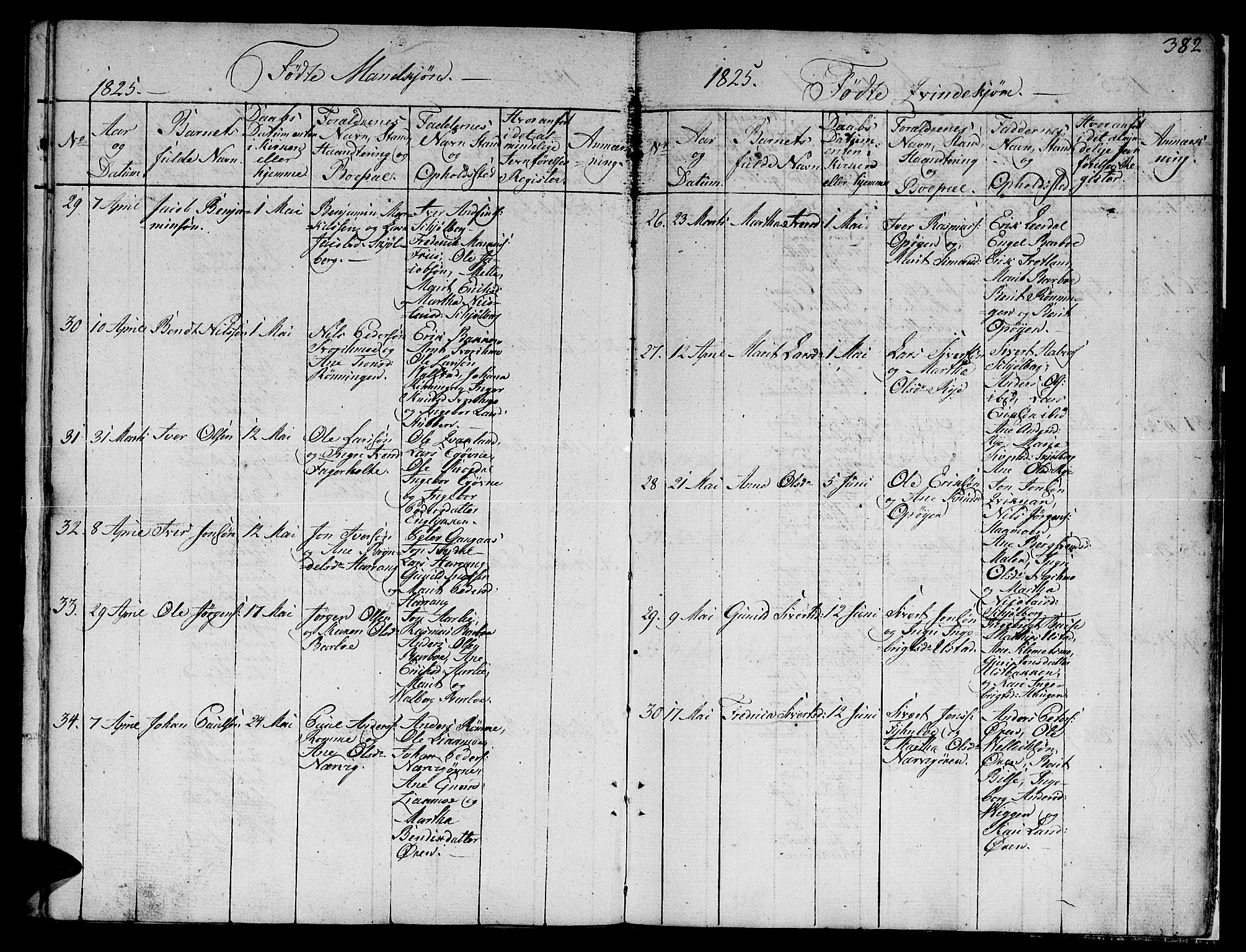 Ministerialprotokoller, klokkerbøker og fødselsregistre - Sør-Trøndelag, SAT/A-1456/668/L0803: Parish register (official) no. 668A03, 1800-1826, p. 382