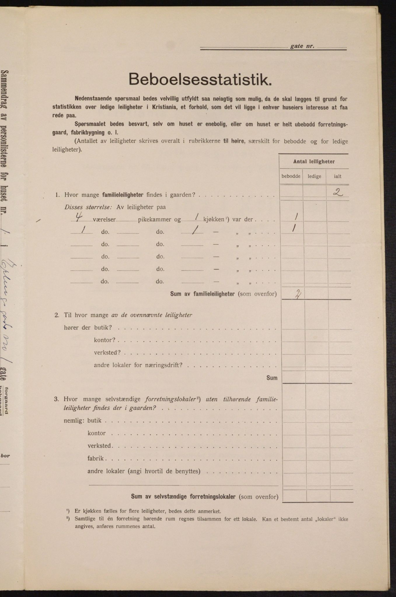 OBA, Municipal Census 1913 for Kristiania, 1913, p. 22074