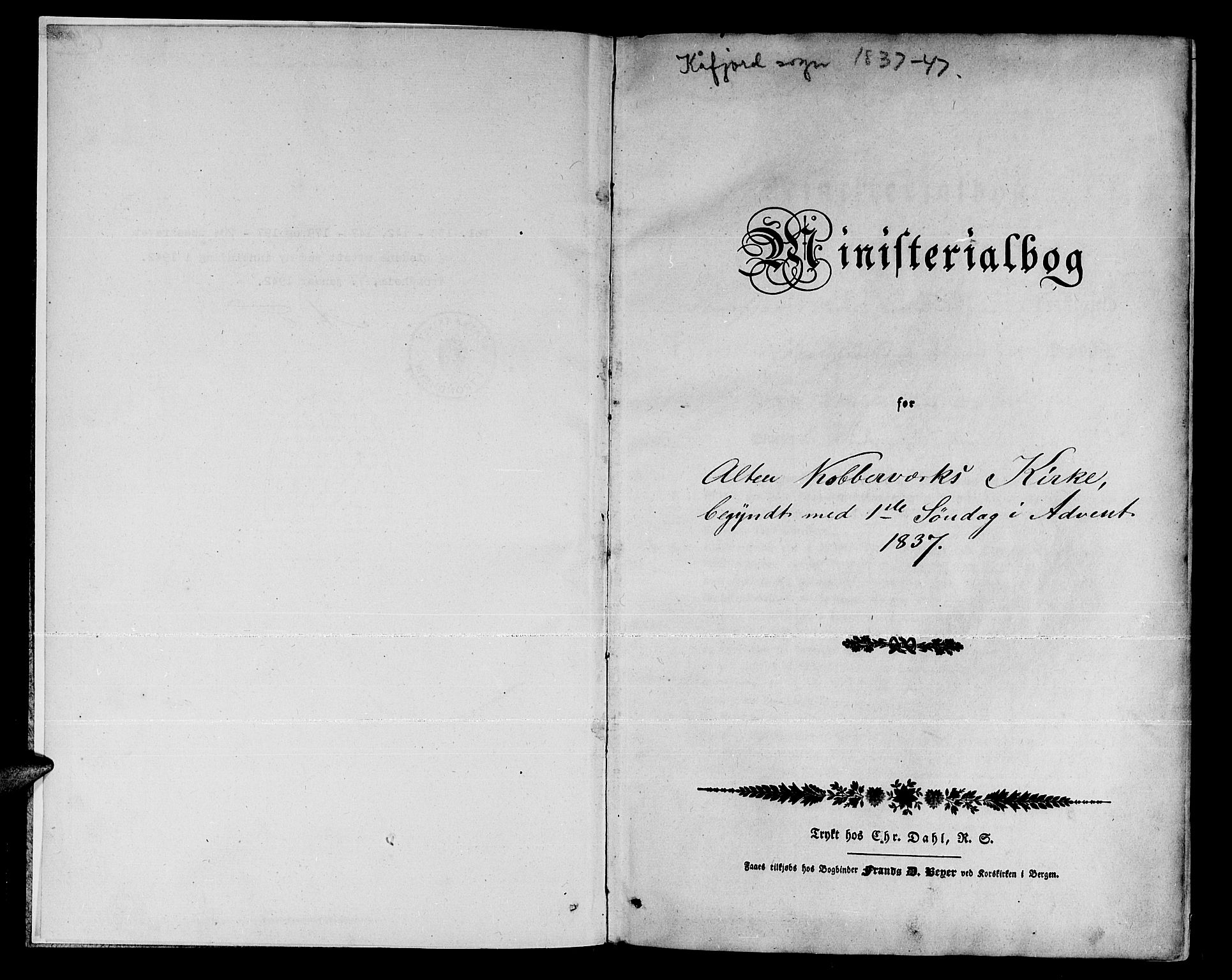 Talvik sokneprestkontor, AV/SATØ-S-1337/H/Ha/L0015kirke: Parish register (official) no. 15, 1837-1847