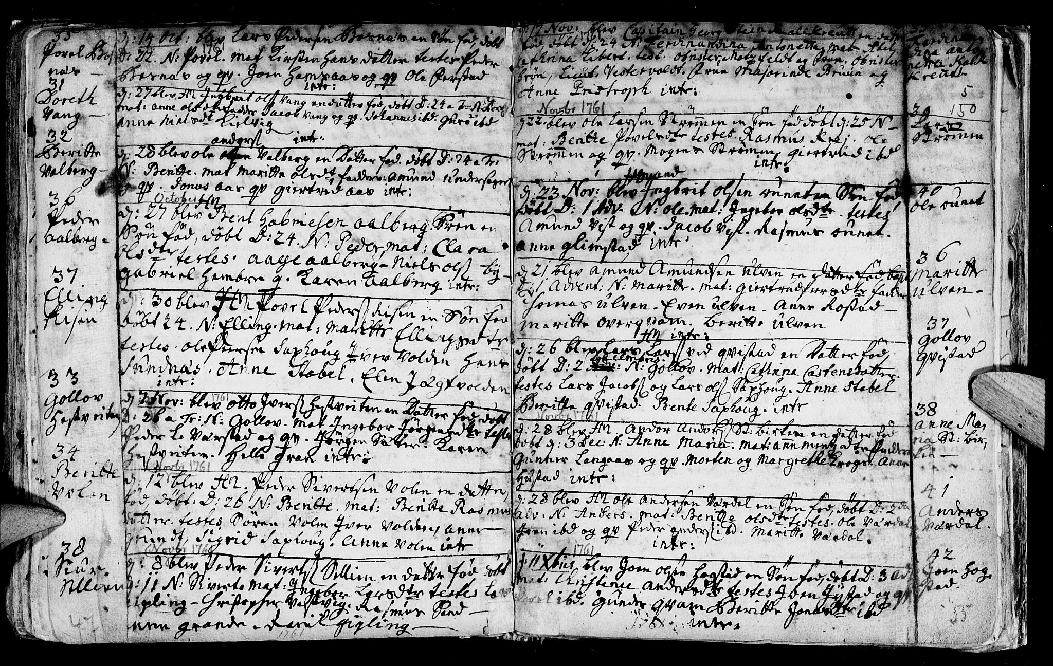 Ministerialprotokoller, klokkerbøker og fødselsregistre - Nord-Trøndelag, SAT/A-1458/730/L0272: Parish register (official) no. 730A01, 1733-1764, p. 150