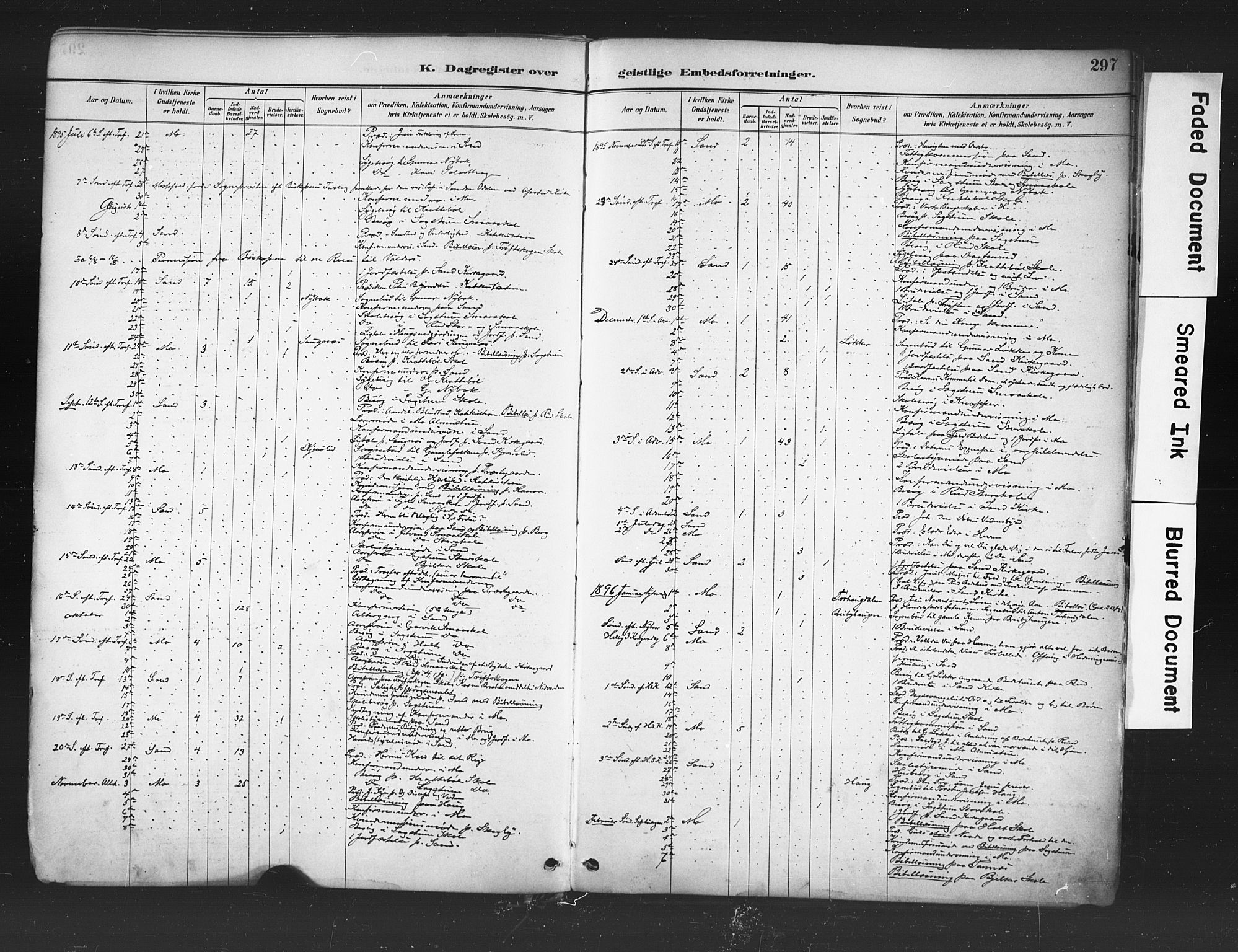 Nord-Odal prestekontor, AV/SAH-PREST-032/H/Ha/Haa/L0006: Parish register (official) no. 6, 1886-1901, p. 297