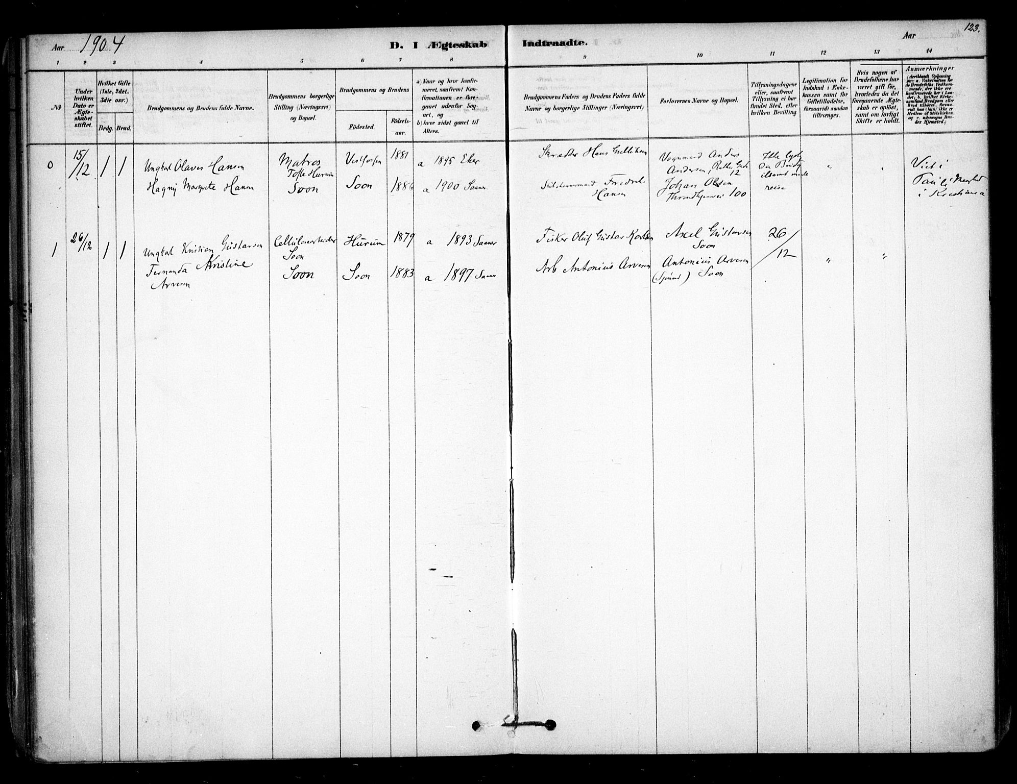 Vestby prestekontor Kirkebøker, SAO/A-10893/F/Fc/L0001: Parish register (official) no. III 1, 1878-1906, p. 123