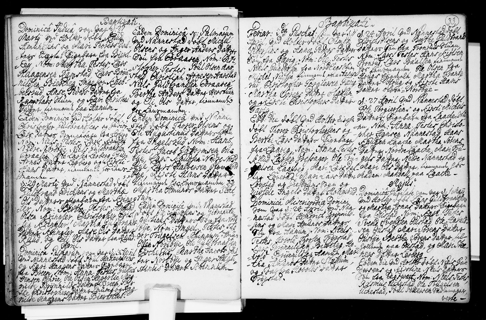 Nannestad prestekontor Kirkebøker, AV/SAO-A-10414a/F/Fa/L0005: Parish register (official) no. I 5, 1729-1738, p. 33