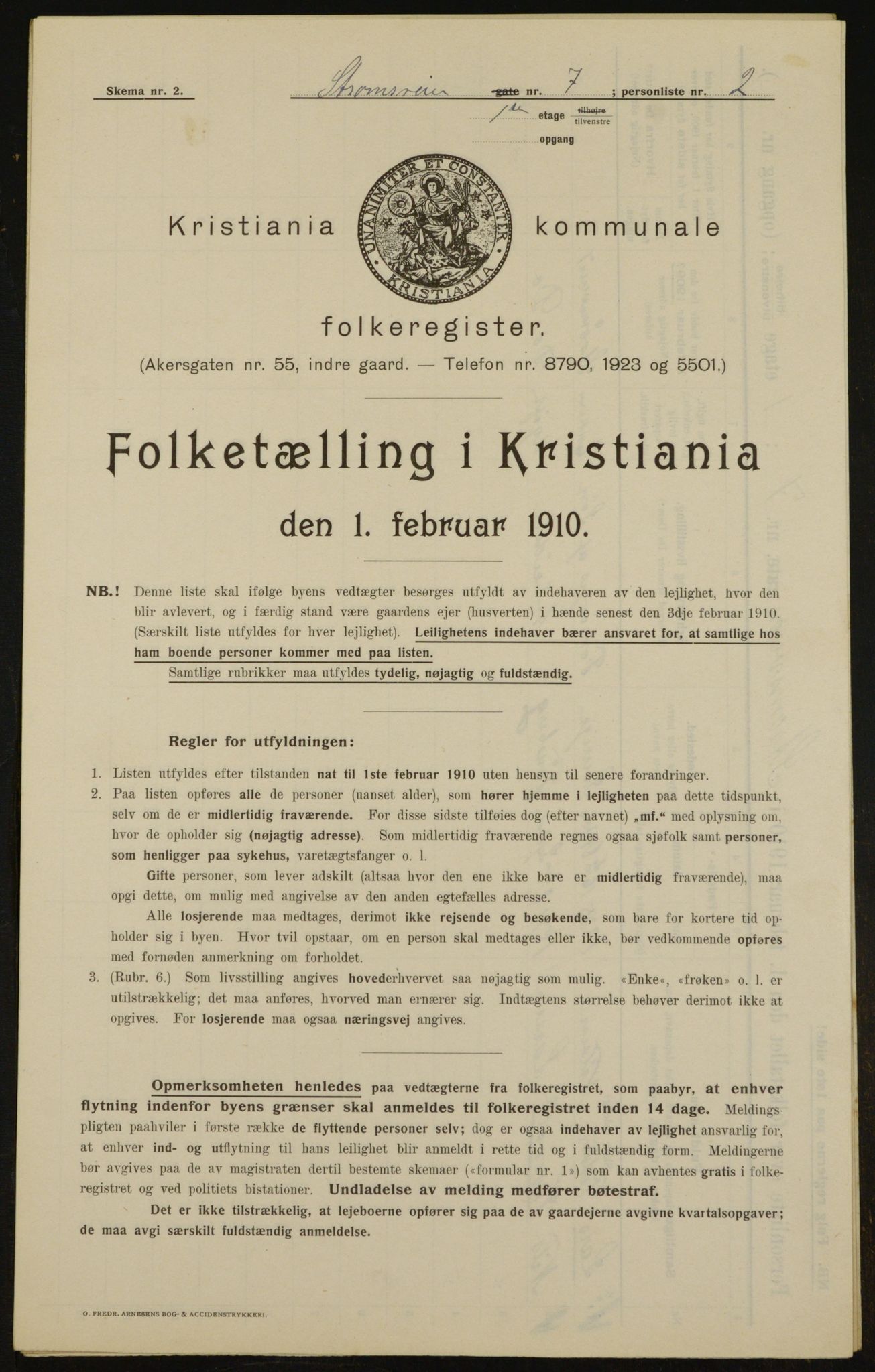 OBA, Municipal Census 1910 for Kristiania, 1910, p. 98729