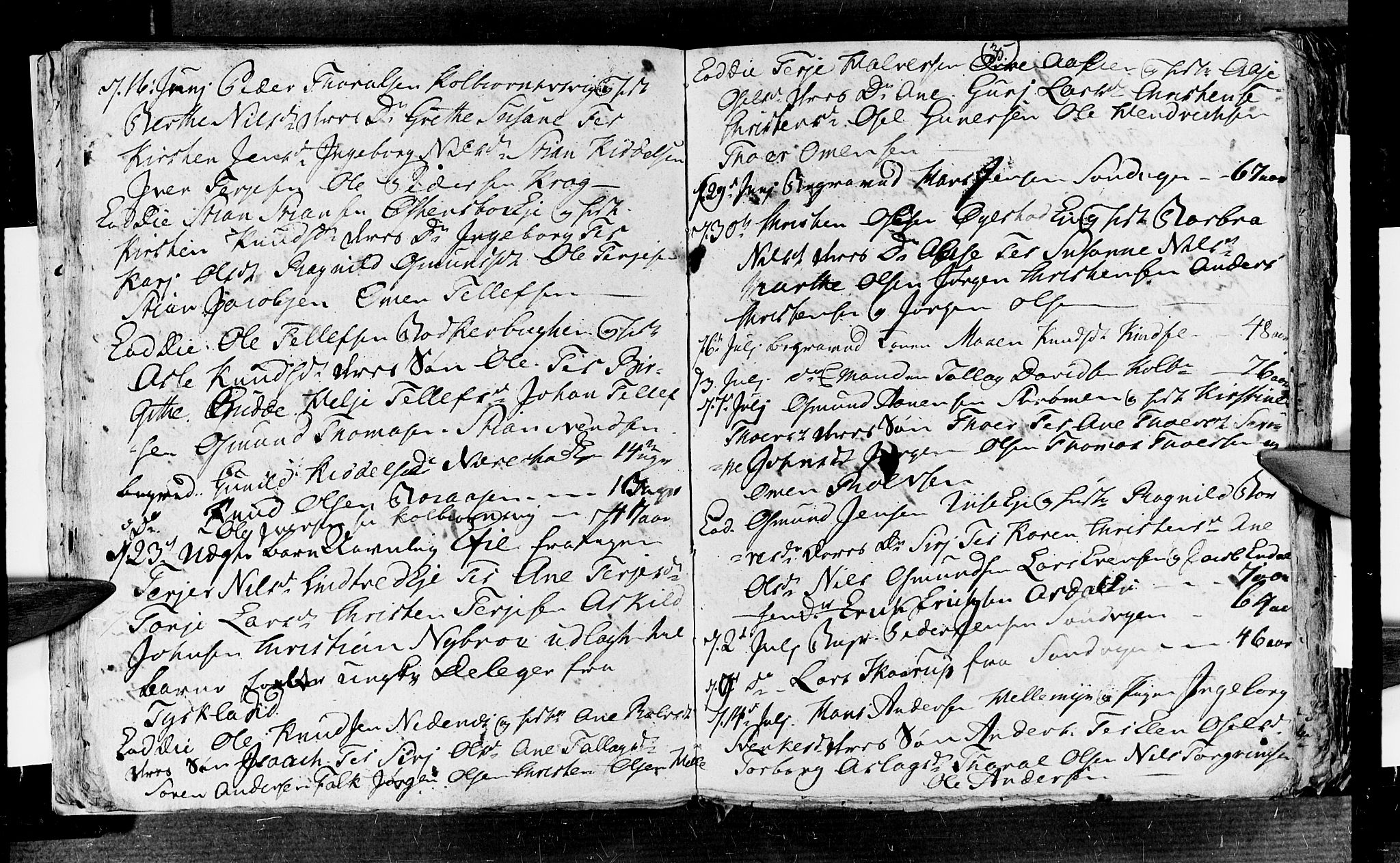 Øyestad sokneprestkontor, SAK/1111-0049/F/Fb/L0002: Parish register (copy) no. B 2, 1795-1807, p. 35