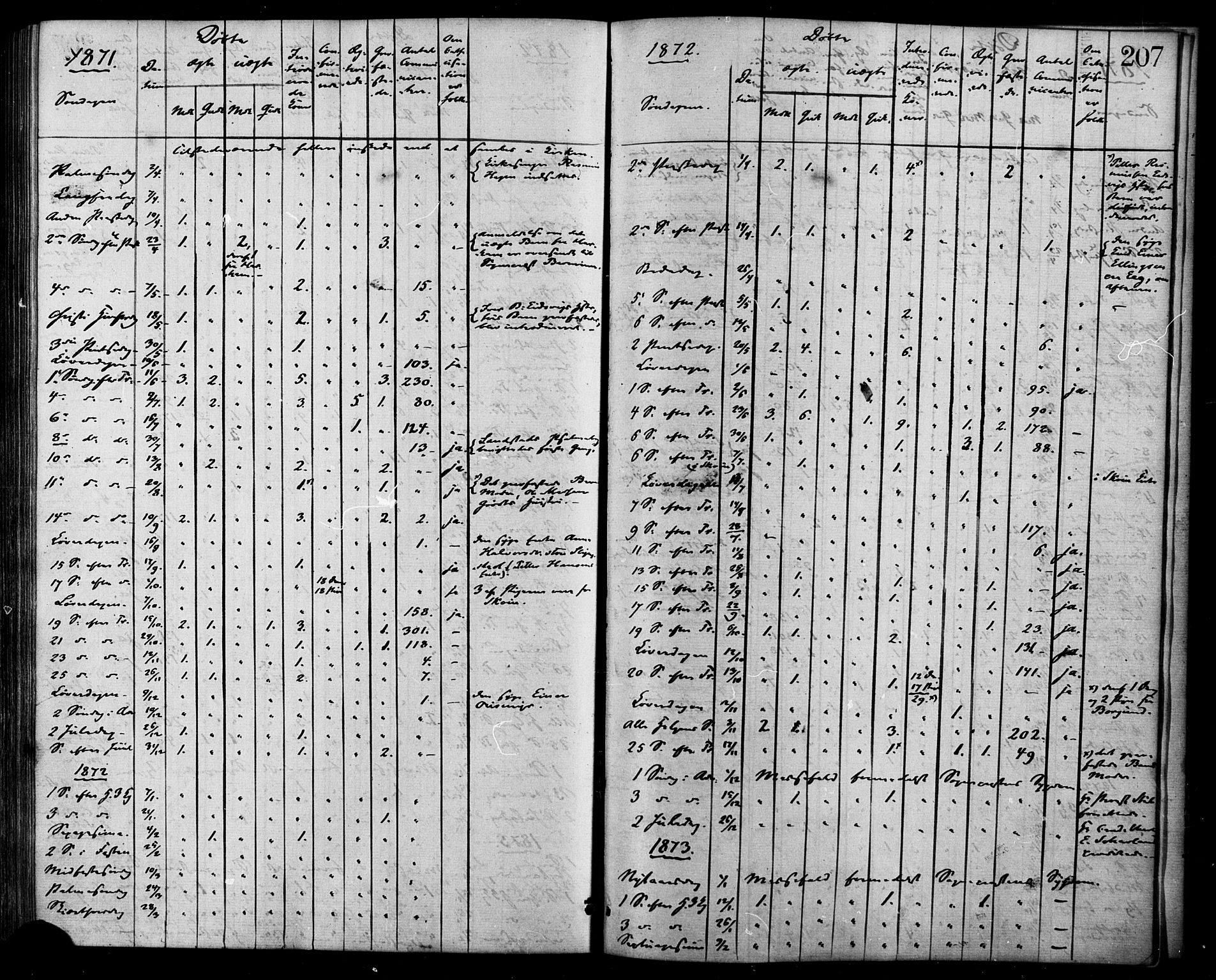 Ministerialprotokoller, klokkerbøker og fødselsregistre - Møre og Romsdal, AV/SAT-A-1454/525/L0373: Parish register (official) no. 525A03, 1864-1879, p. 207