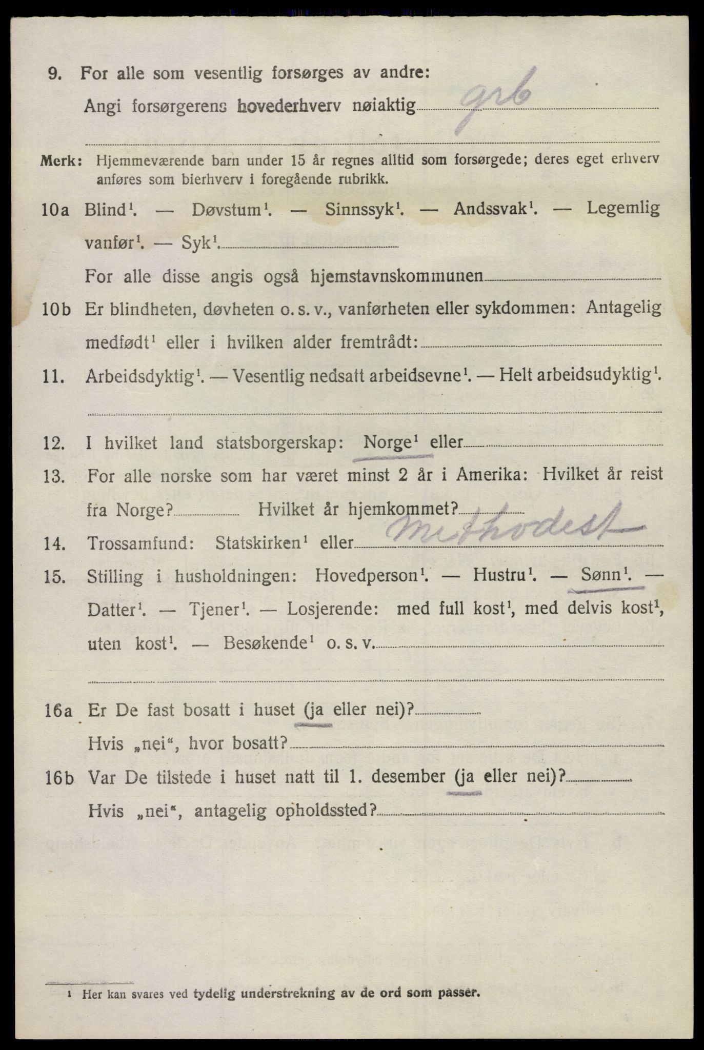 SAKO, 1920 census for Sandeherred, 1920, p. 20433