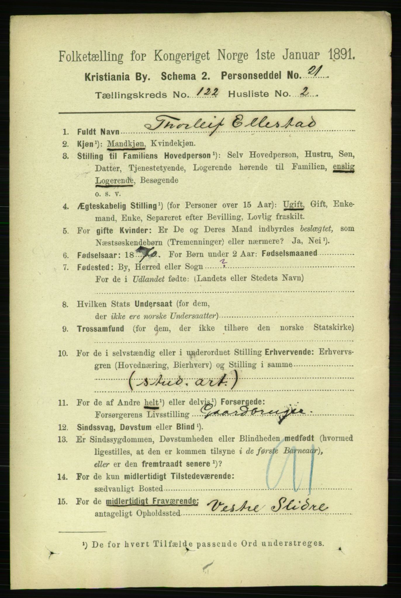 RA, 1891 census for 0301 Kristiania, 1891, p. 64671