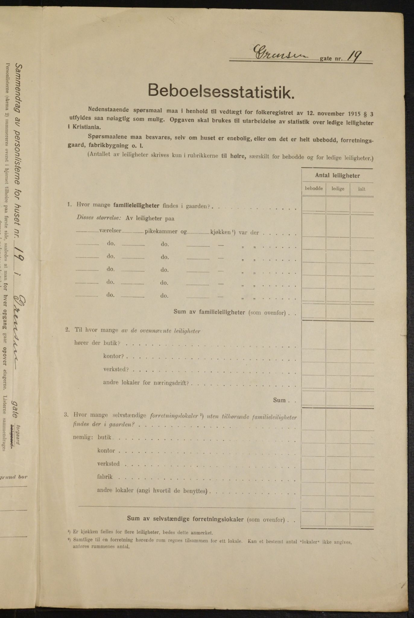 OBA, Municipal Census 1916 for Kristiania, 1916, p. 30432