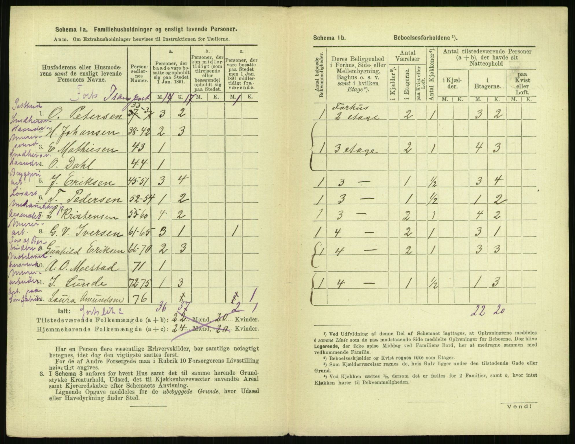 RA, 1891 census for 0301 Kristiania, 1891, p. 131847