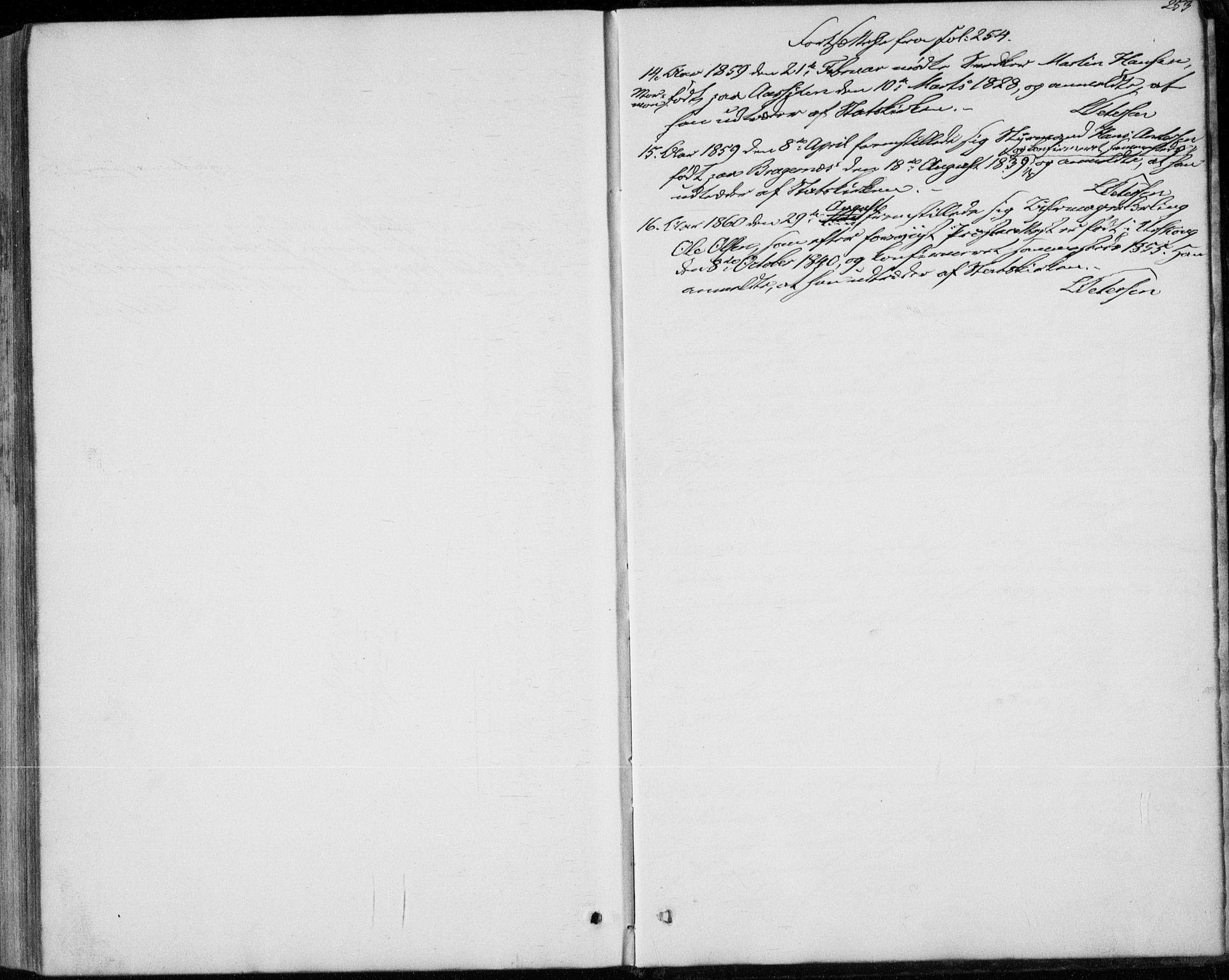 Bragernes kirkebøker, SAKO/A-6/F/Fc/L0002: Parish register (official) no. III 2, 1854-1865, p. 253