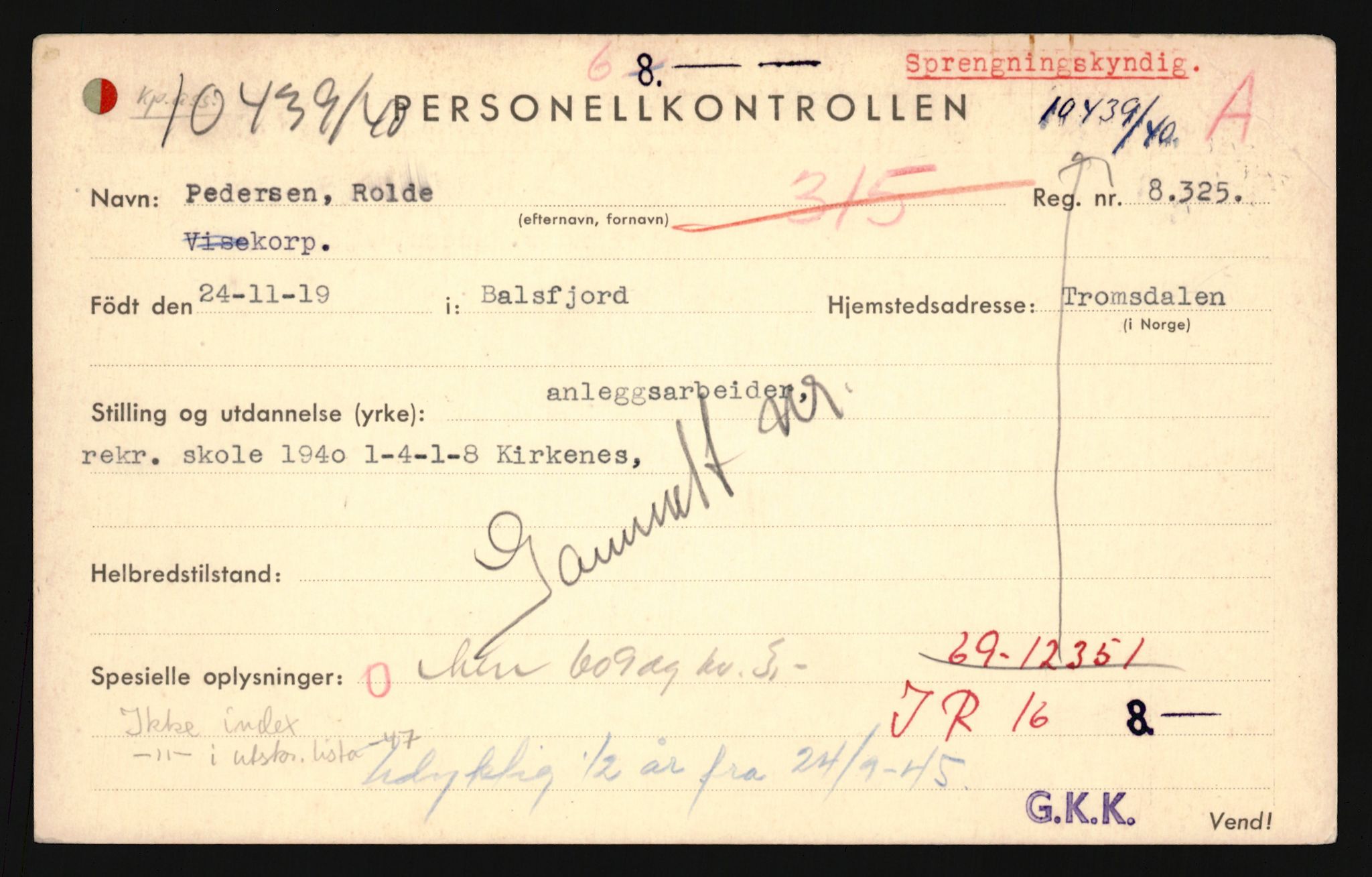 Forsvaret, Troms infanteriregiment nr. 16, AV/RA-RAFA-3146/P/Pa/L0024/0001: Rulleblad / Rulleblad for regimentets menige mannskaper, årsklasse 1940, 1940, p. 134