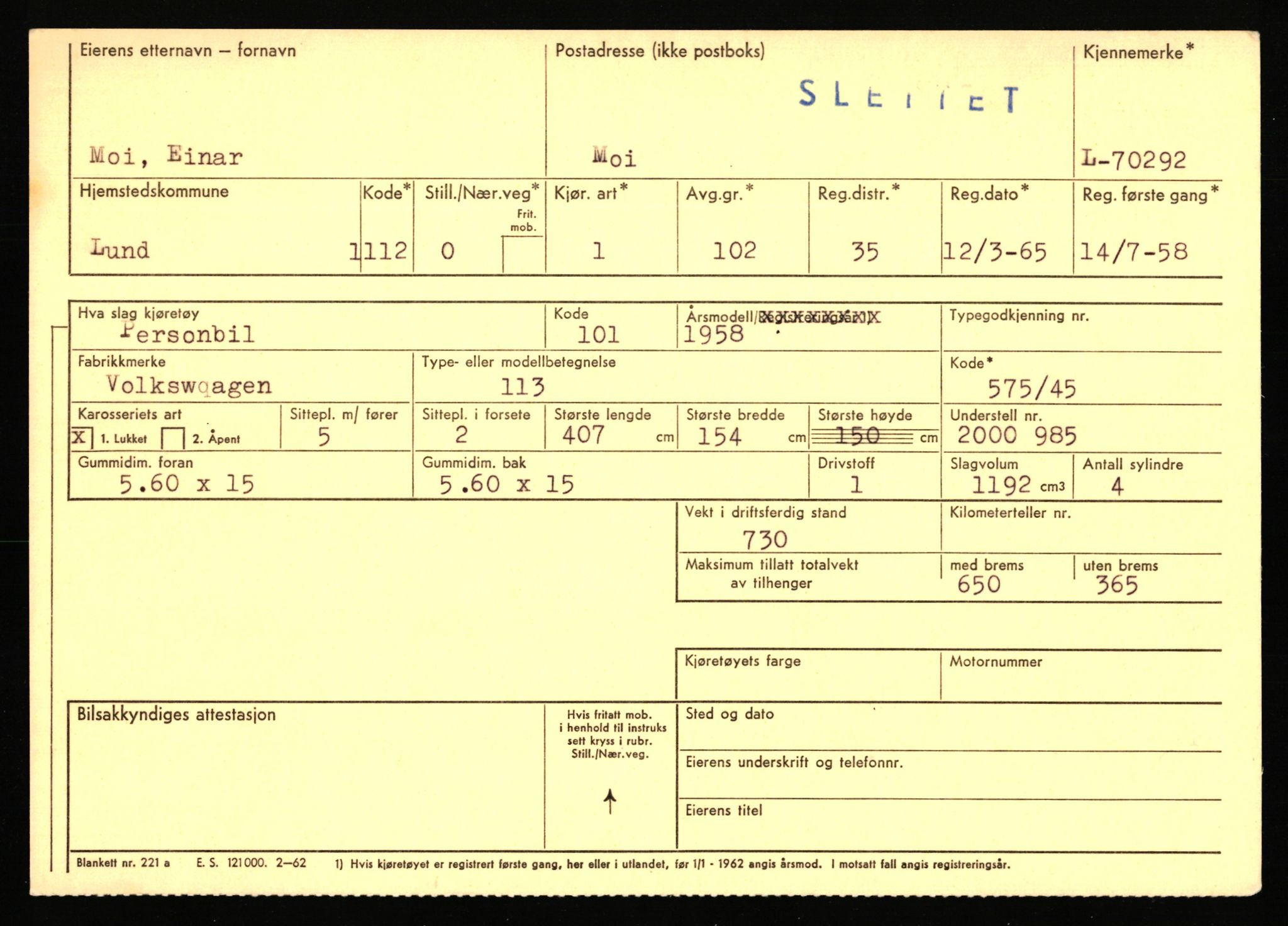 Stavanger trafikkstasjon, AV/SAST-A-101942/0/F/L0066: L-68000 - L-71599, 1930-1971, p. 1329