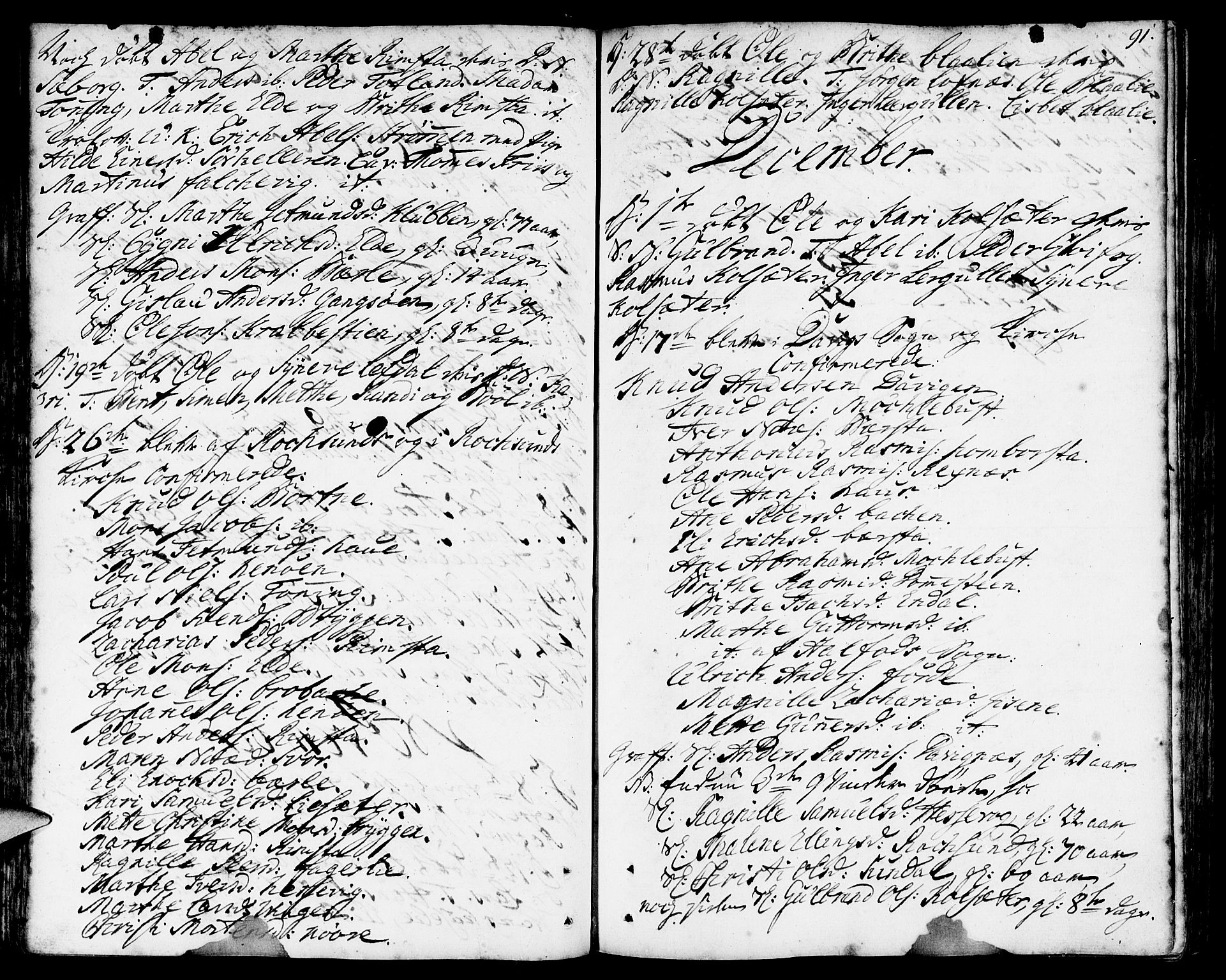 Davik sokneprestembete, SAB/A-79701/H/Haa/Haaa/L0002: Parish register (official) no. A 2, 1742-1816, p. 91