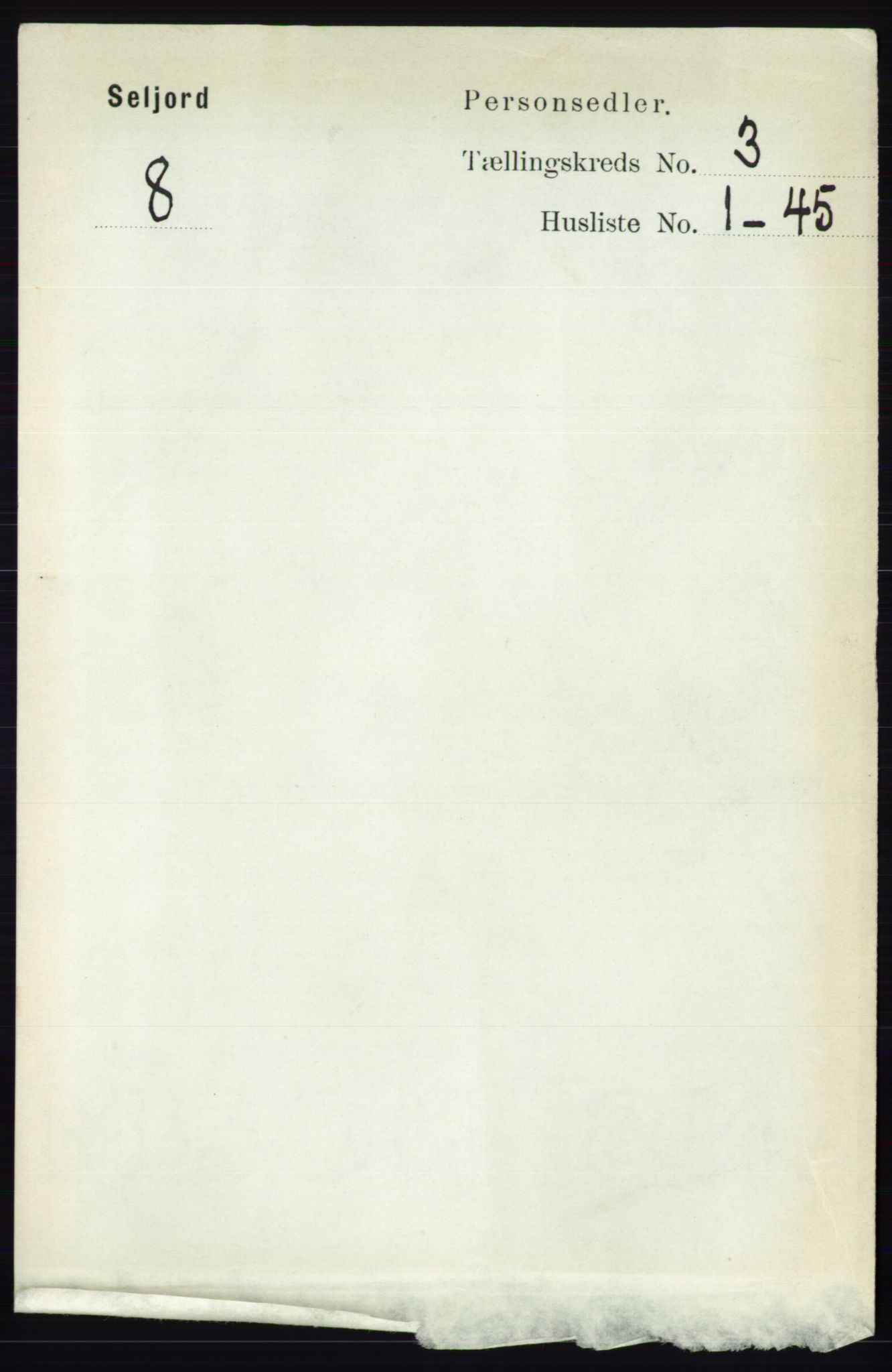 RA, 1891 census for 0828 Seljord, 1891, p. 981