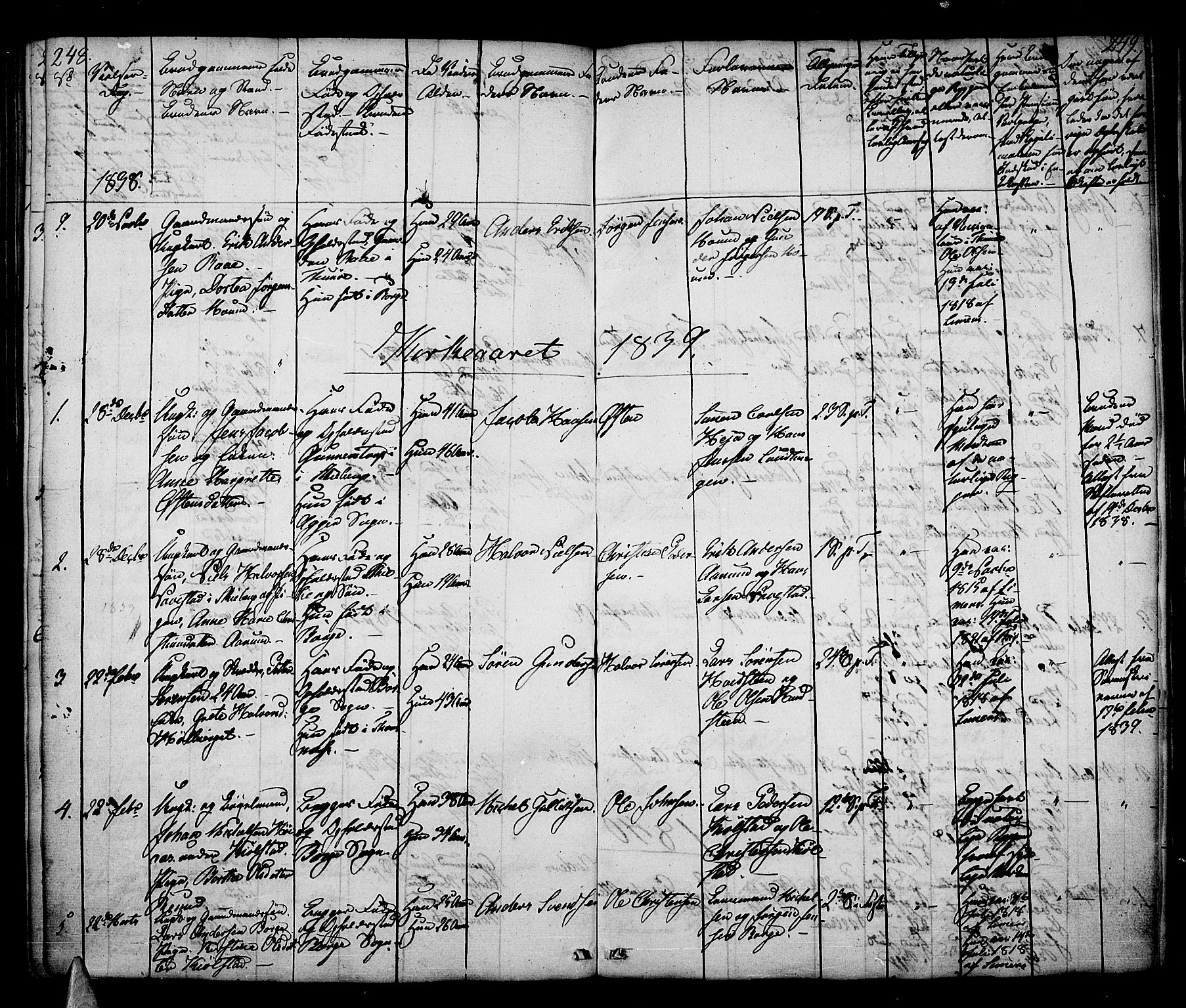 Borge prestekontor Kirkebøker, SAO/A-10903/F/Fa/L0004: Parish register (official) no. I 4, 1836-1848, p. 248-249
