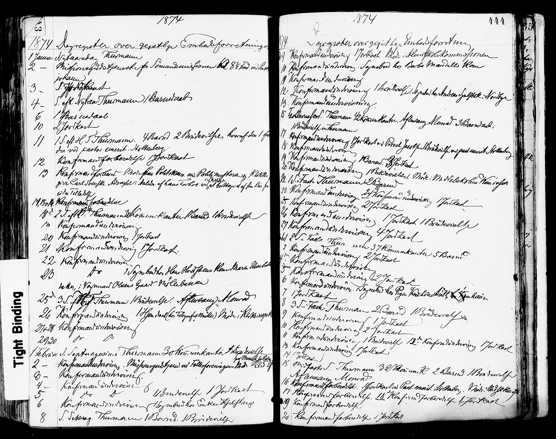 Tønsberg kirkebøker, SAKO/A-330/F/Fa/L0010: Parish register (official) no. I 10, 1874-1880, p. 444