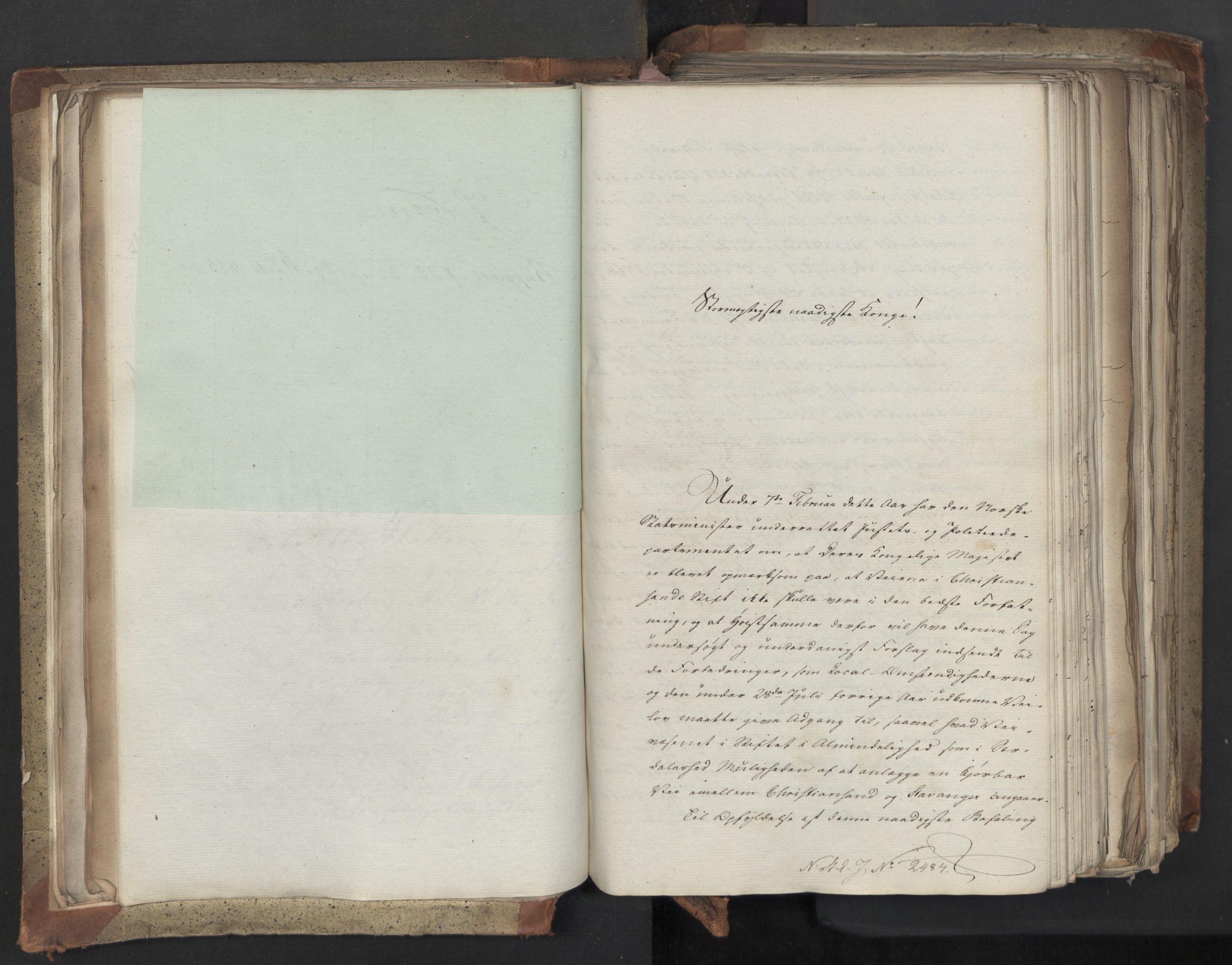 Statsrådsavdelingen i Stockholm, AV/RA-S-1003/D/Da/L0042: Regjeringsinnstillinger nr. 2467-2705, 1825, p. 48