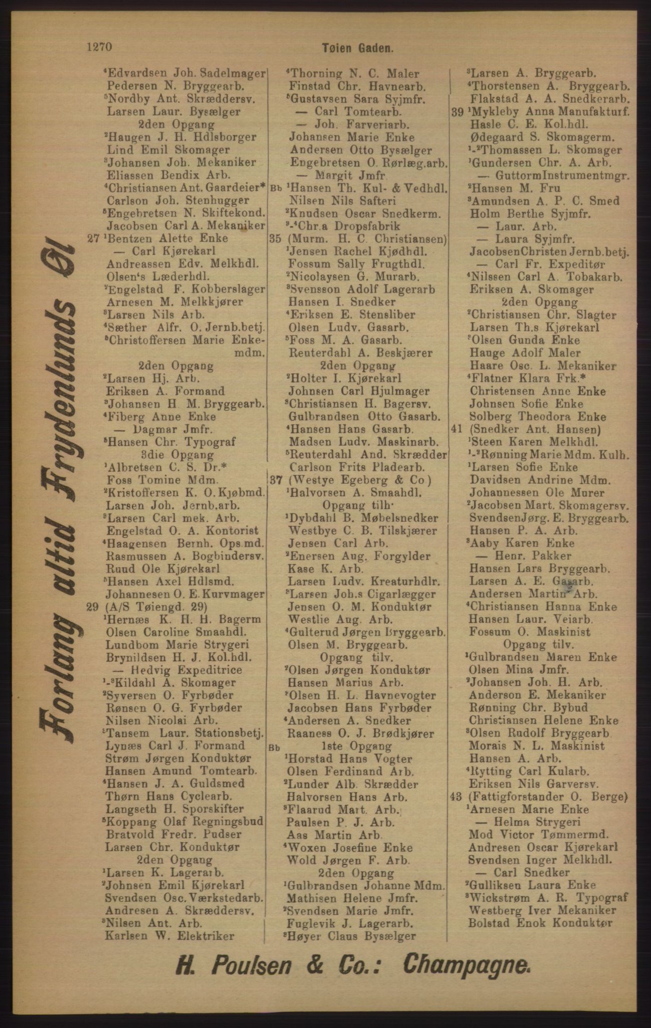 Kristiania/Oslo adressebok, PUBL/-, 1905, p. 1270