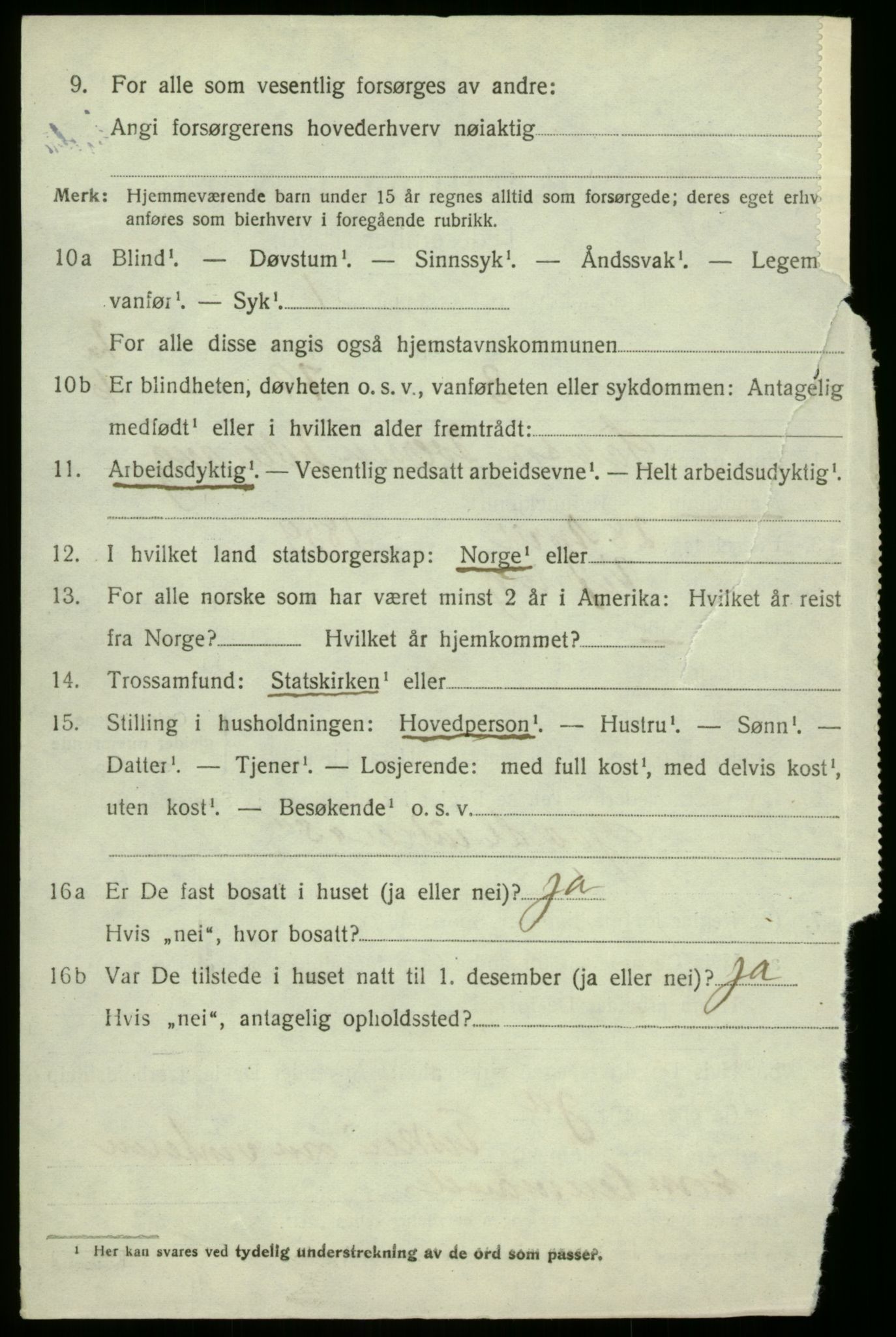 SAB, 1920 census for Naustdal, 1920, p. 1286