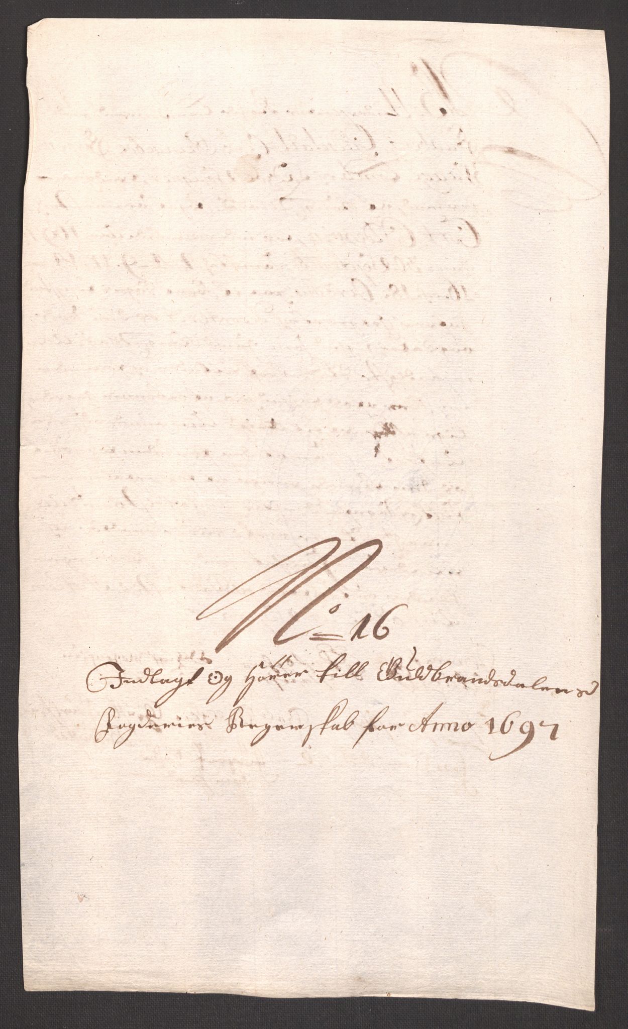 Rentekammeret inntil 1814, Reviderte regnskaper, Fogderegnskap, AV/RA-EA-4092/R17/L1170: Fogderegnskap Gudbrandsdal, 1696-1697, p. 324