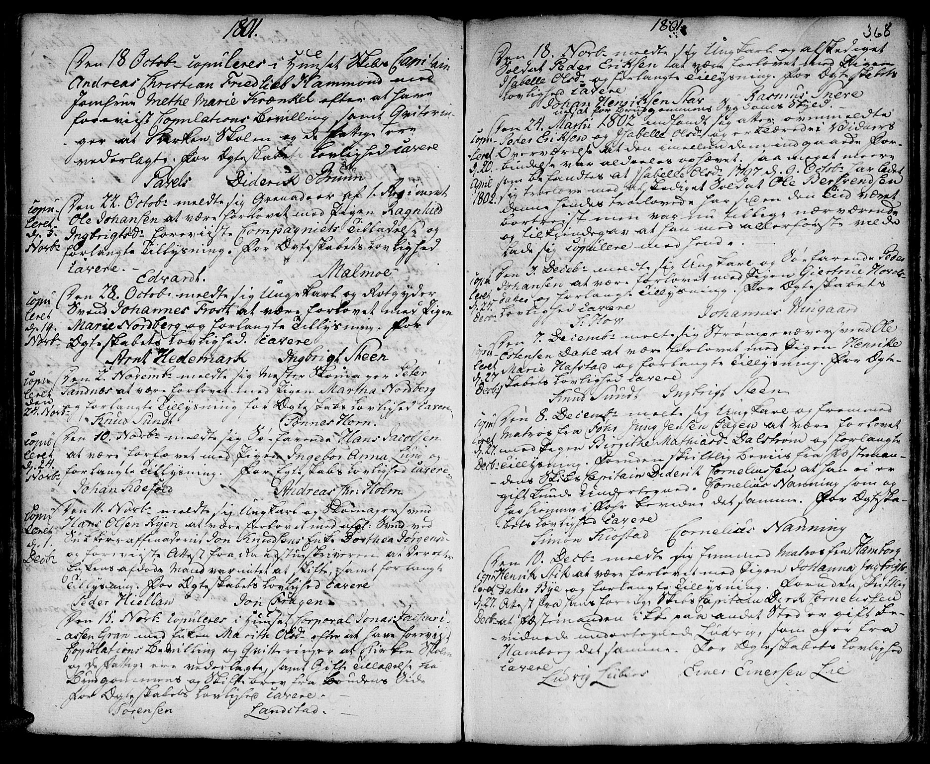 Ministerialprotokoller, klokkerbøker og fødselsregistre - Sør-Trøndelag, SAT/A-1456/601/L0038: Parish register (official) no. 601A06, 1766-1877, p. 368