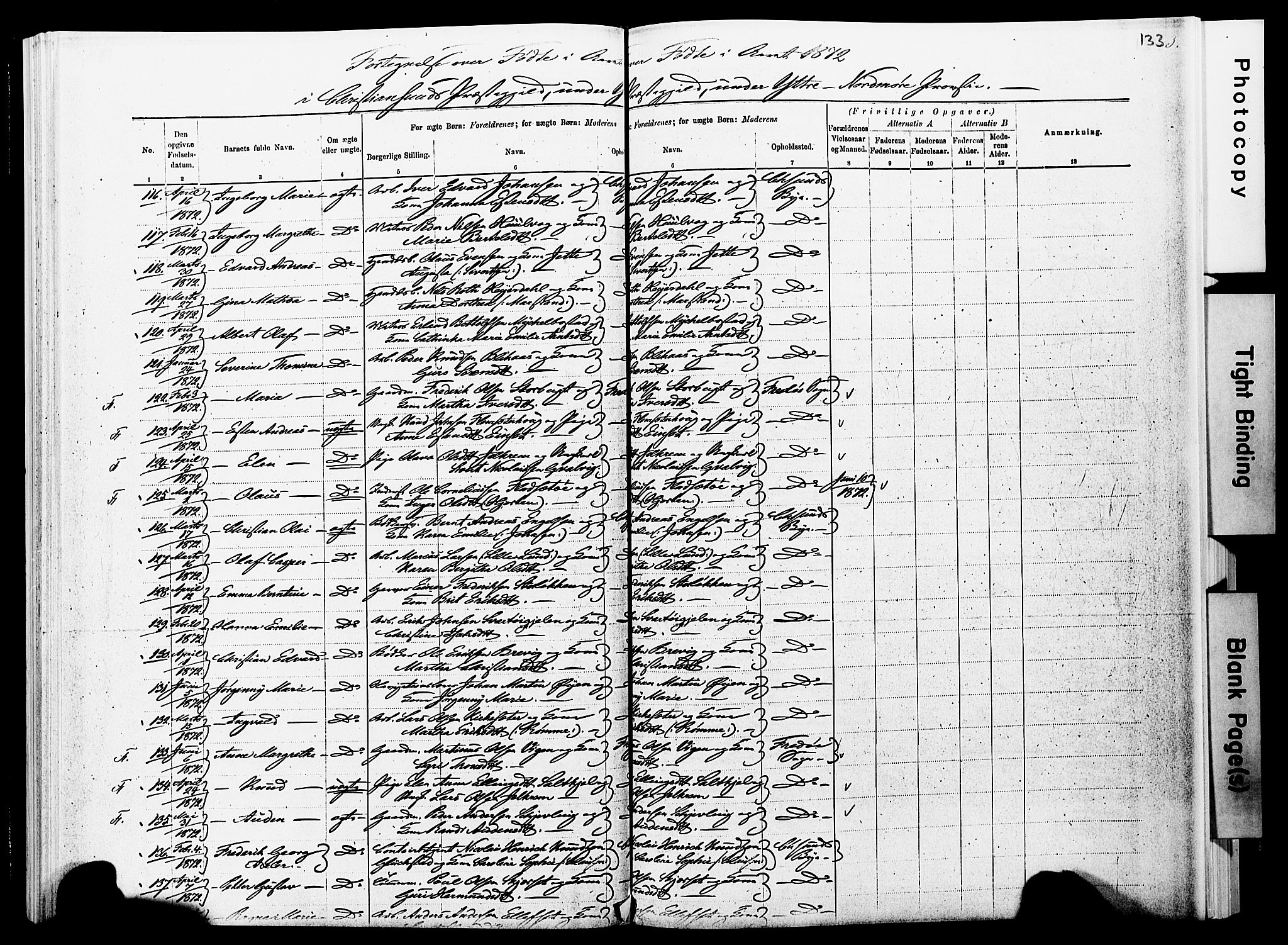 Ministerialprotokoller, klokkerbøker og fødselsregistre - Møre og Romsdal, SAT/A-1454/572/L0857: Parish register (official) no. 572D01, 1866-1872, p. 132-133