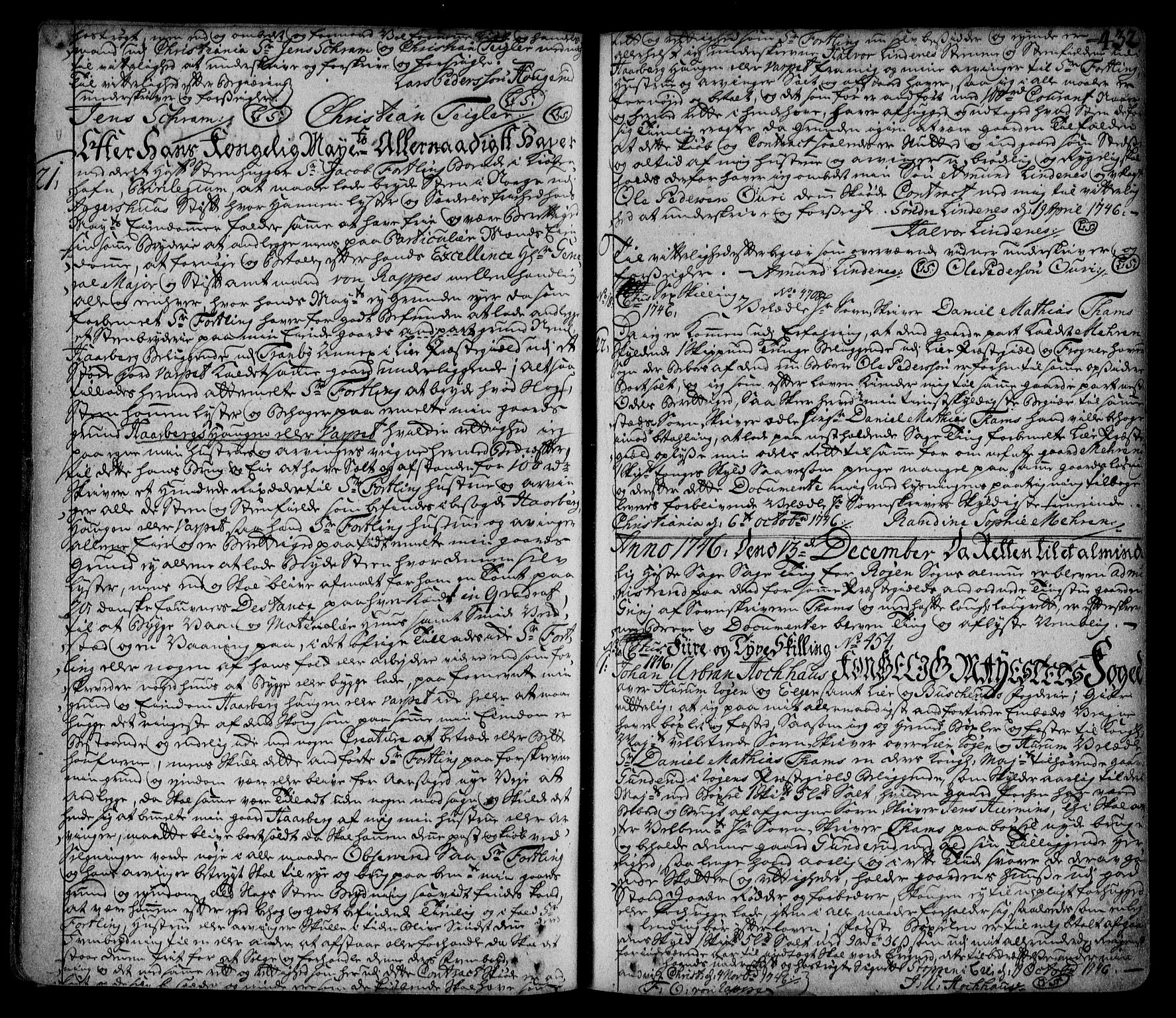 Lier, Røyken og Hurum sorenskriveri, SAKO/A-89/G/Ga/Gaa/L0002: Mortgage book no. II, 1725-1755, p. 432