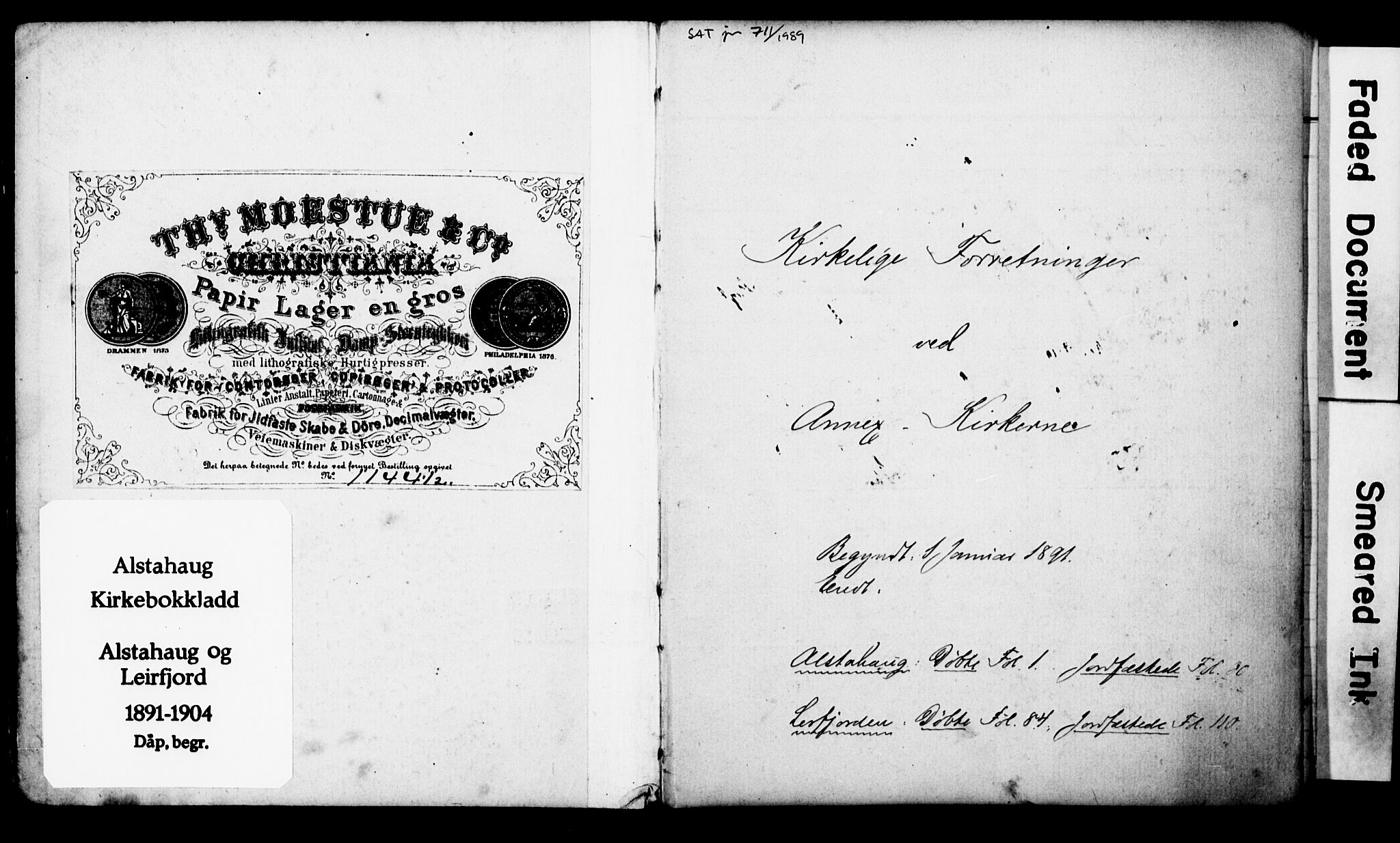 Ministerialprotokoller, klokkerbøker og fødselsregistre - Nordland, SAT/A-1459/830/L0465: Parish register (copy) no. 830C07, 1891-1905