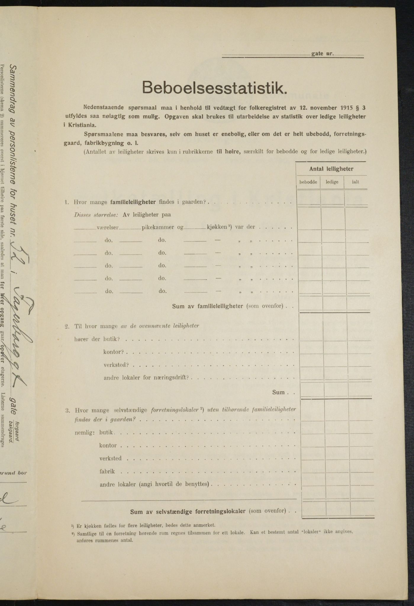 OBA, Municipal Census 1916 for Kristiania, 1916, p. 23434